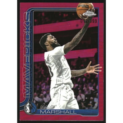 2025-26 Topps Chrome Magenta Refractors #28 Naji Marshall