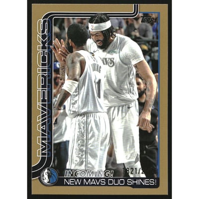 2025-26 Topps Gold #296 Incoming!/Kyrie Irving/Anthony Davis