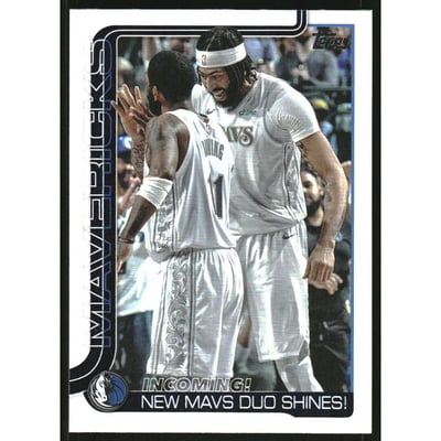 2025-26 Topps Rainbow Foilboard #296 Incoming!/Kyrie Irving/Anthony Davis