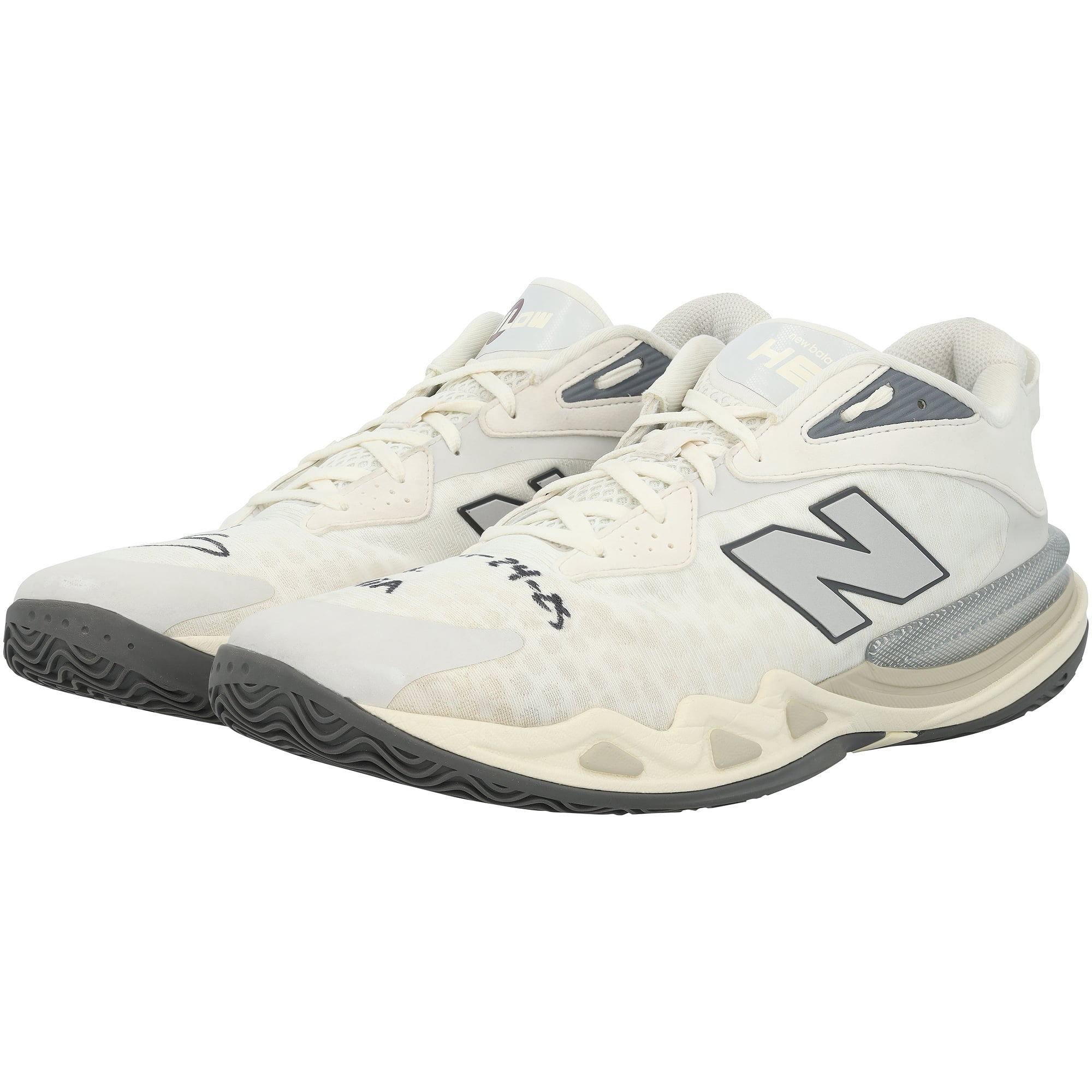 Cooper Flagg Dallas Mavericks Autographed Game-Used White New Balance Shoes vs. Miami Heat on November 24, 2025 with "Game Used" Inscription
