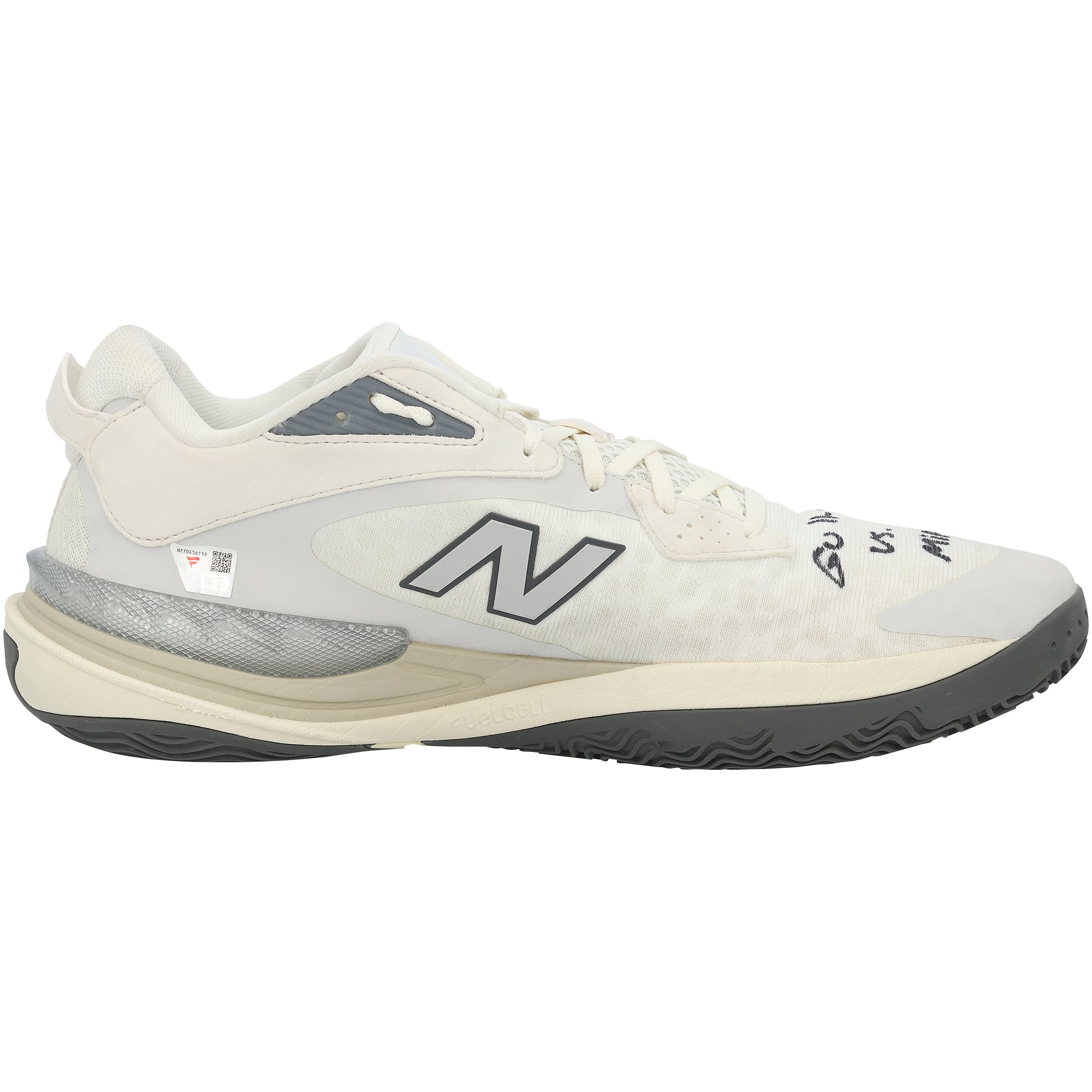 Cooper Flagg Dallas Mavericks Autographed Game-Used White New Balance Shoes vs. Miami Heat on November 24, 2025 with "Game Used" Inscription
