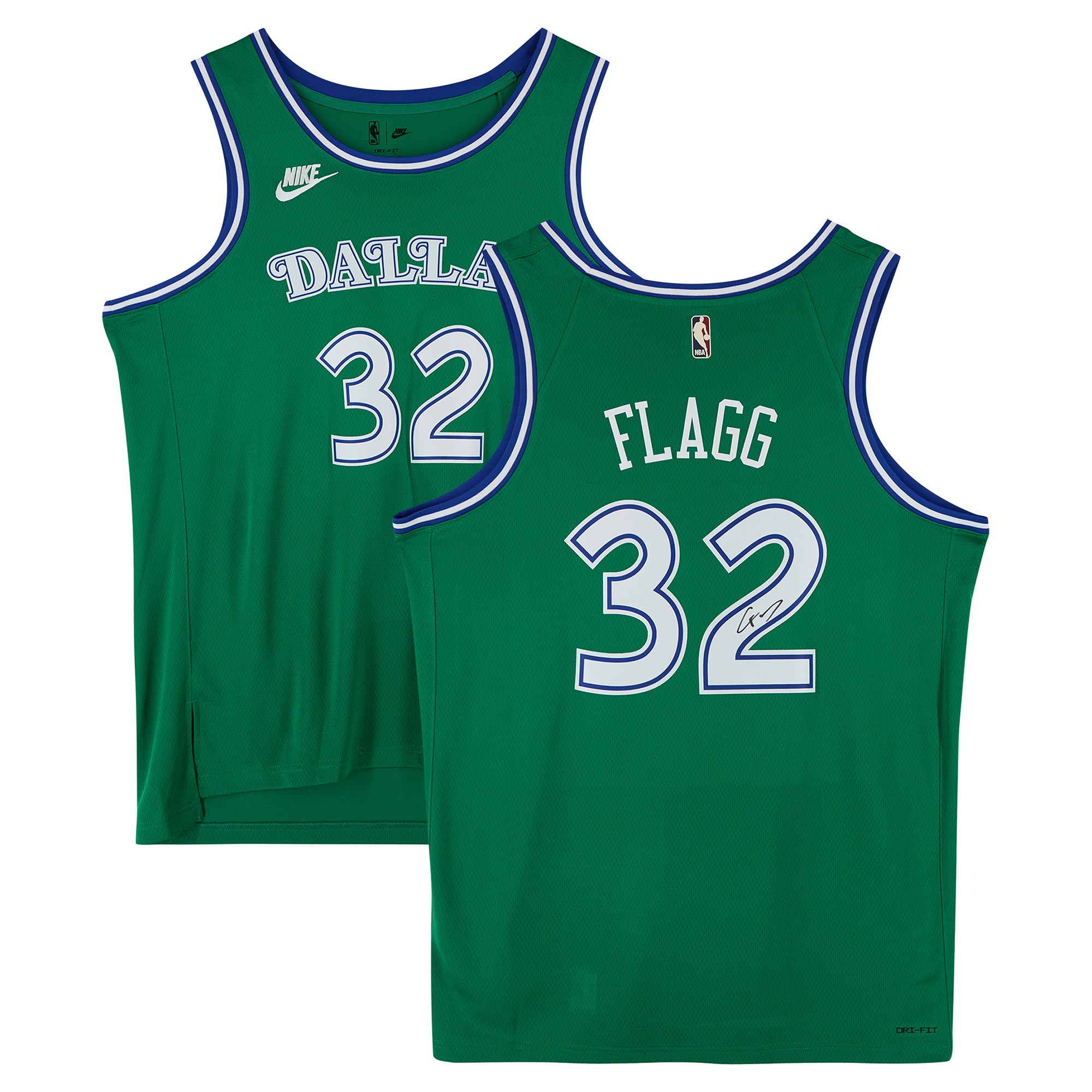 Cooper Flagg Dallas Mavericks Autographed Green Nike Classic Edition Swingman Jersey