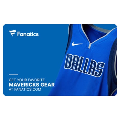 Dallas Mavericks Fanatics eGift Card ($10 - $500)
