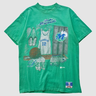 Dallas Mavericks Nutmeg Mills 90s T-shirt - Green - S by Fanatics Real Vintage