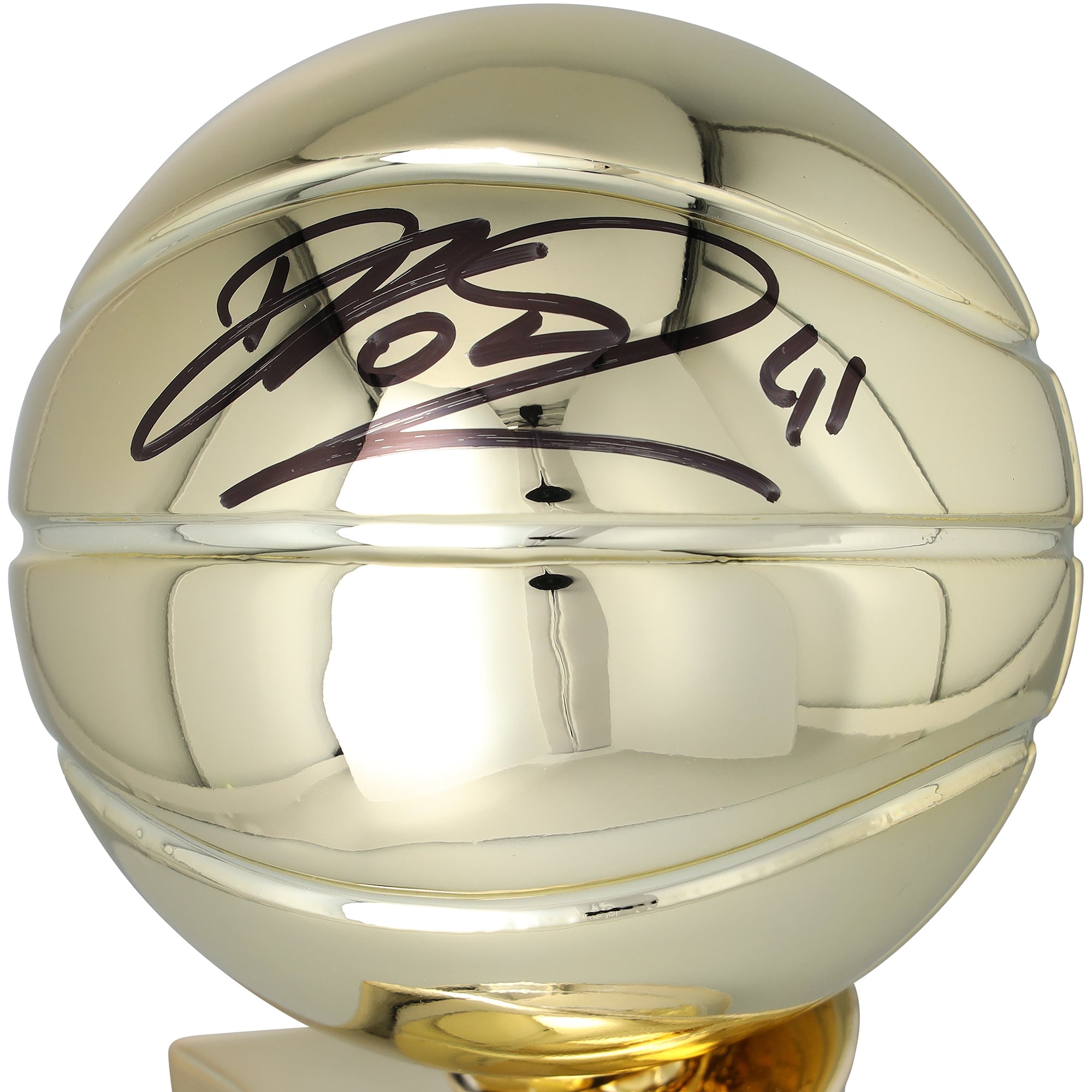 Dirk Nowitzki Dallas Mavericks Autographed 12" Larry O'Brien Replica Trophy