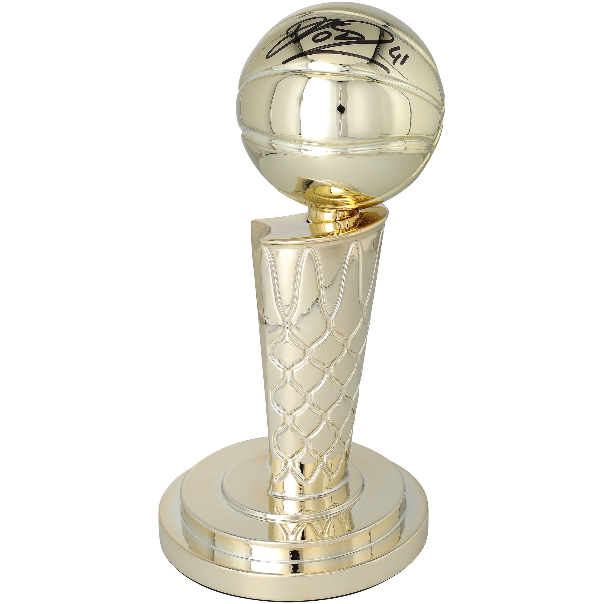 Dirk Nowitzki Dallas Mavericks Autographed 12" Larry O'Brien Replica Trophy