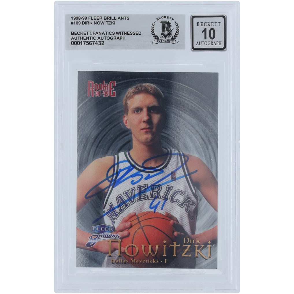 V106832 MAVS ダーク ノビツキー ダラス マーベリックス 直筆サイン 