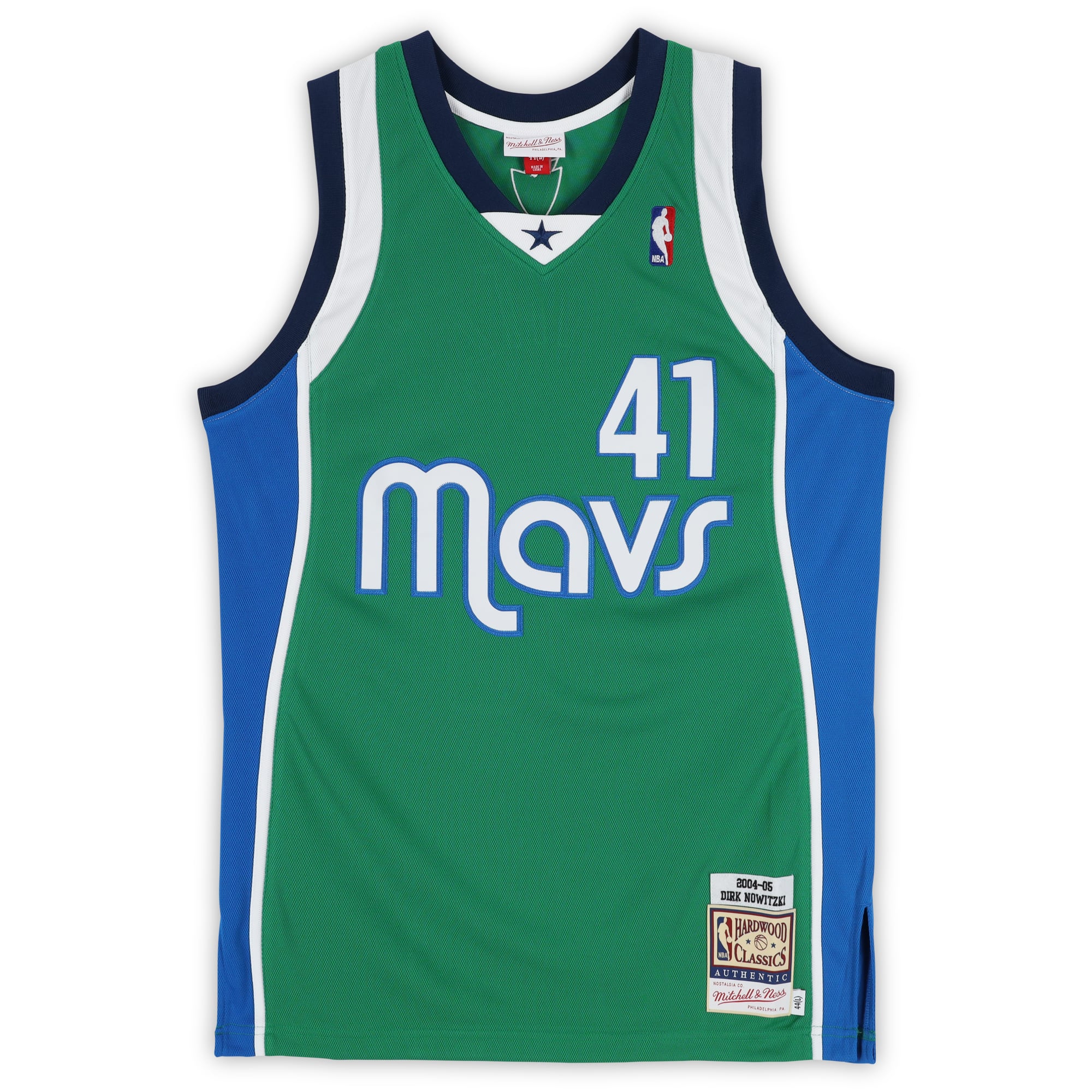 Dirk Nowitzki Dallas Mavericks Autographed Green Mitchell & Ness 2004 Authentic Jersey with "2007 MVP" Inscription - Limited Edition of 10
