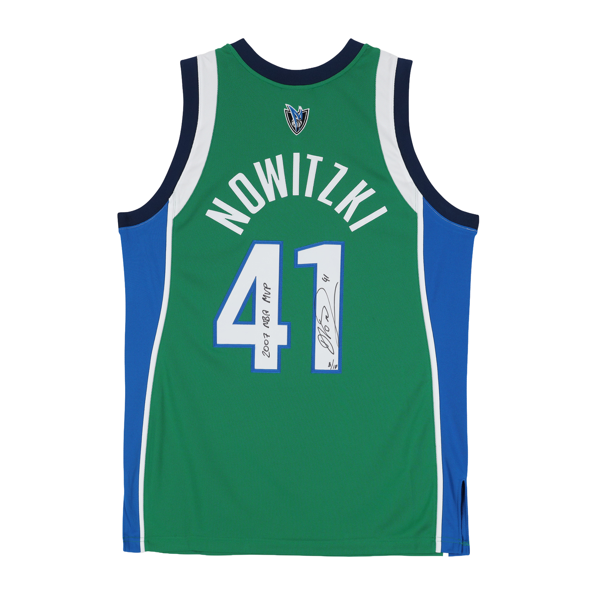 Dirk Nowitzki Dallas Mavericks Autographed Green Mitchell & Ness 2004 Authentic Jersey with "2007 MVP" Inscription - Limited Edition of 10