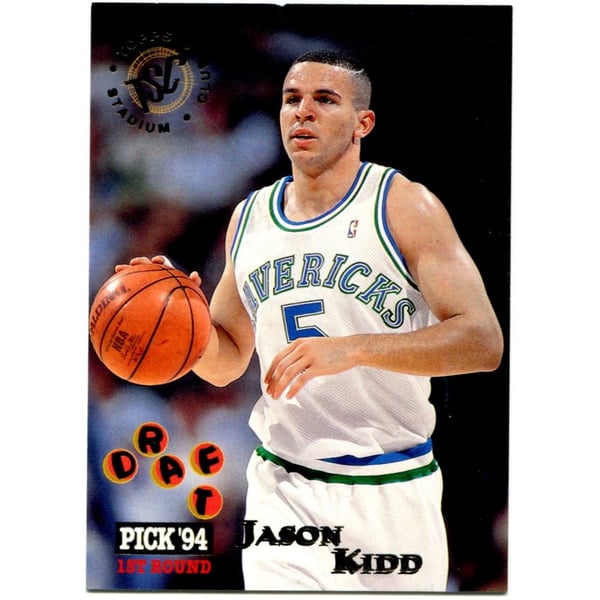 Jason Kidd 1994 Topps Stadium Club Unsigned Rookie Card