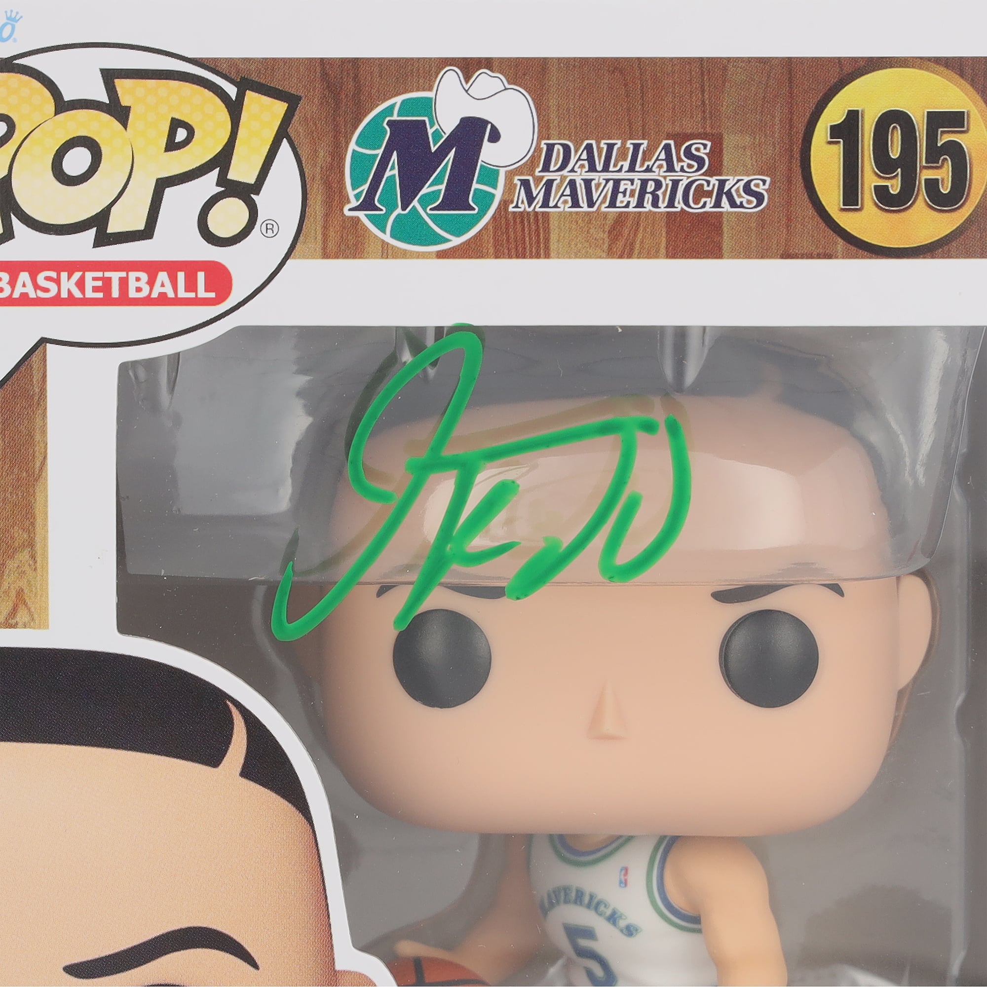 Figurine Funko Pop! en vinyle autographiée de Jason Kidd, Dallas Mavericks, n° 195