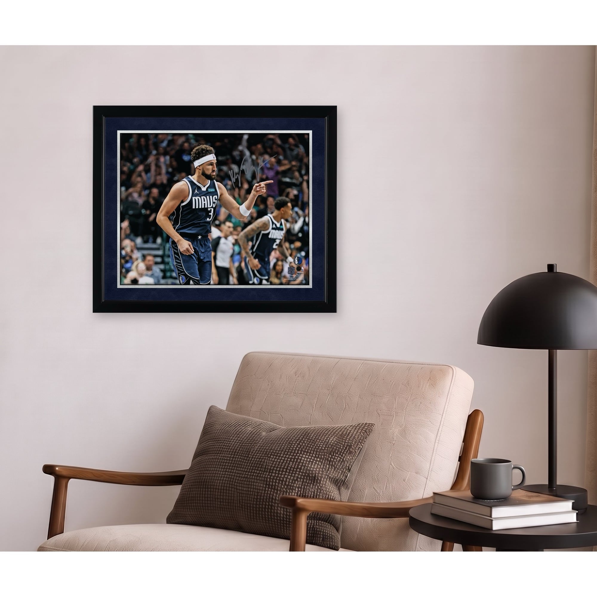 Klay Thompson Dallas Mavericks Autographed 16" x 20" Shooting Celebration Photograph