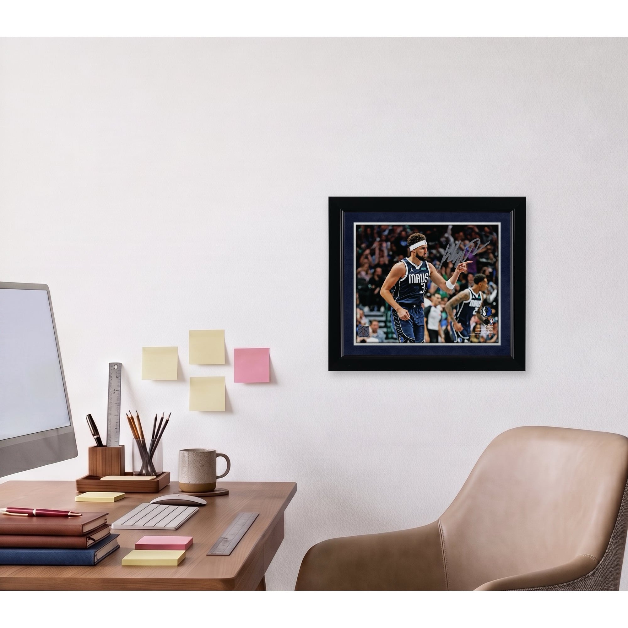 Klay Thompson Dallas Mavericks Autographed 8" x 10" Shooting Celebration Photograph