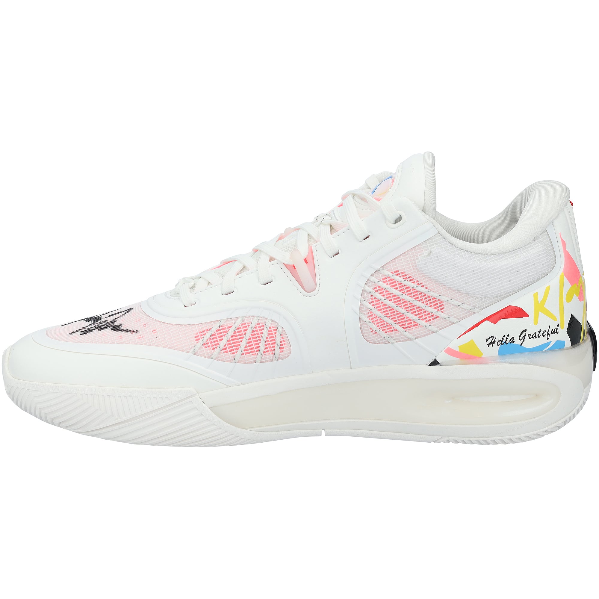 Chaussures Anta KTX Graffiti autographiées par Klay Thompson des Dallas Mavericks