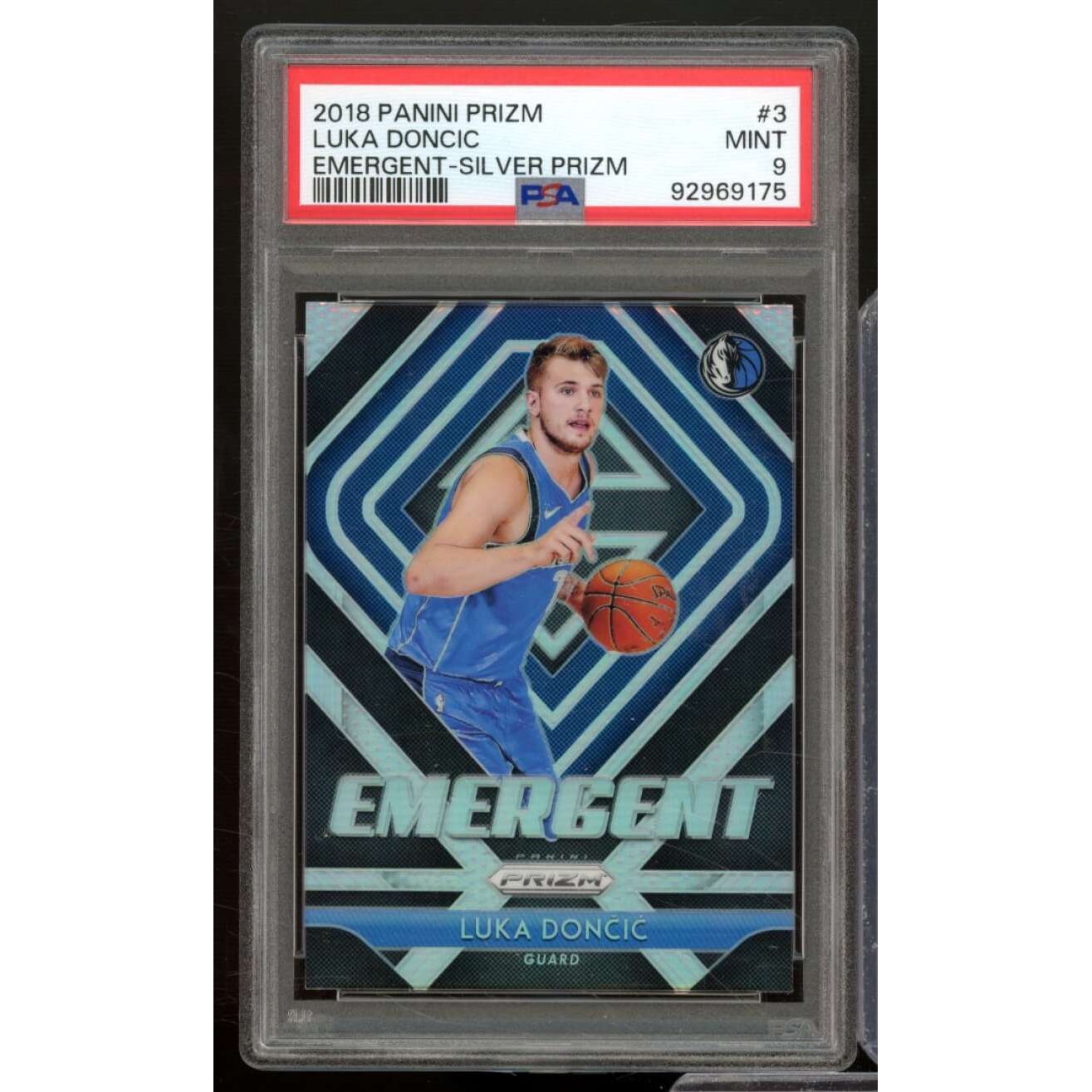 Luka Doncic Rookie Card 2018-19 Panini Prizm Emergent Silver Prizm 
