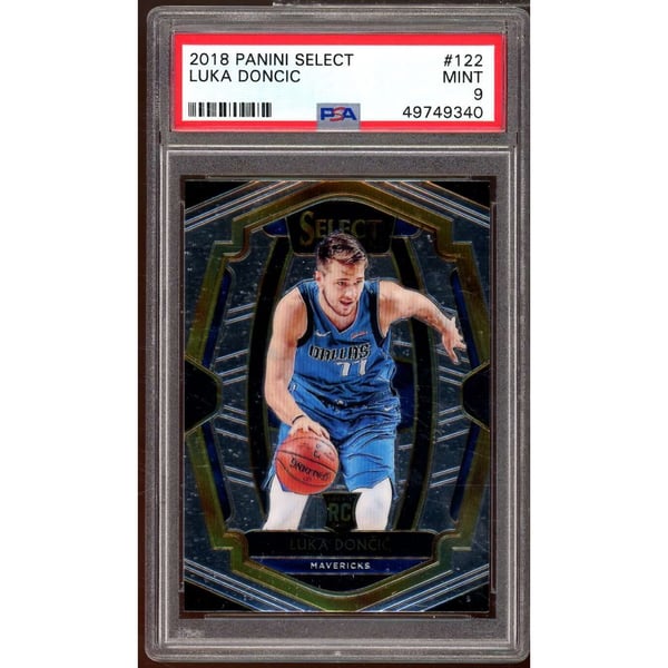 Luka Doncic Rookie Card 2018-19 Panini Select #122 PSA 9