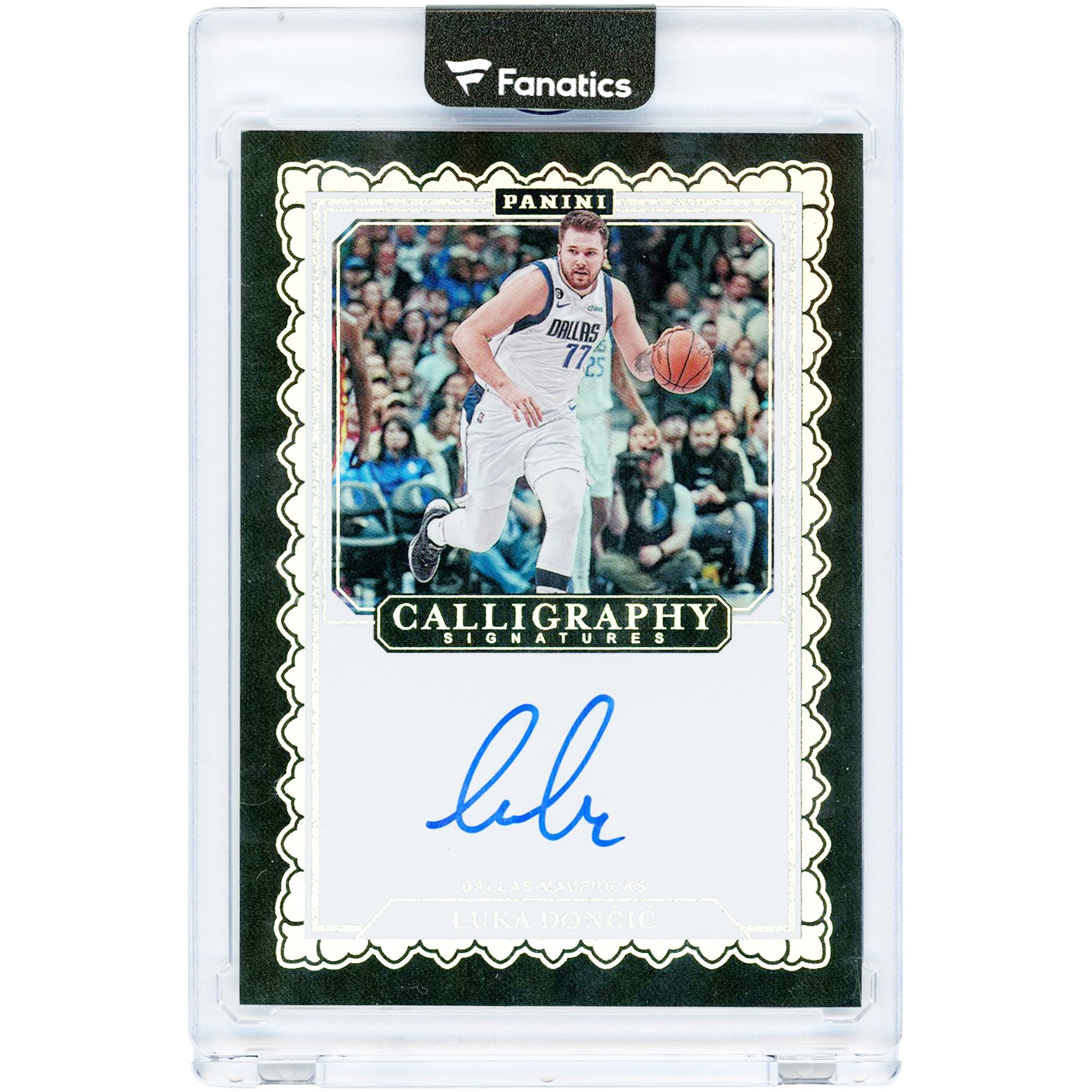 Luka Dončić Dallas Mavericks Autographed 2023-24 Panini Calligraphy Signatures #CAL-LUD Card