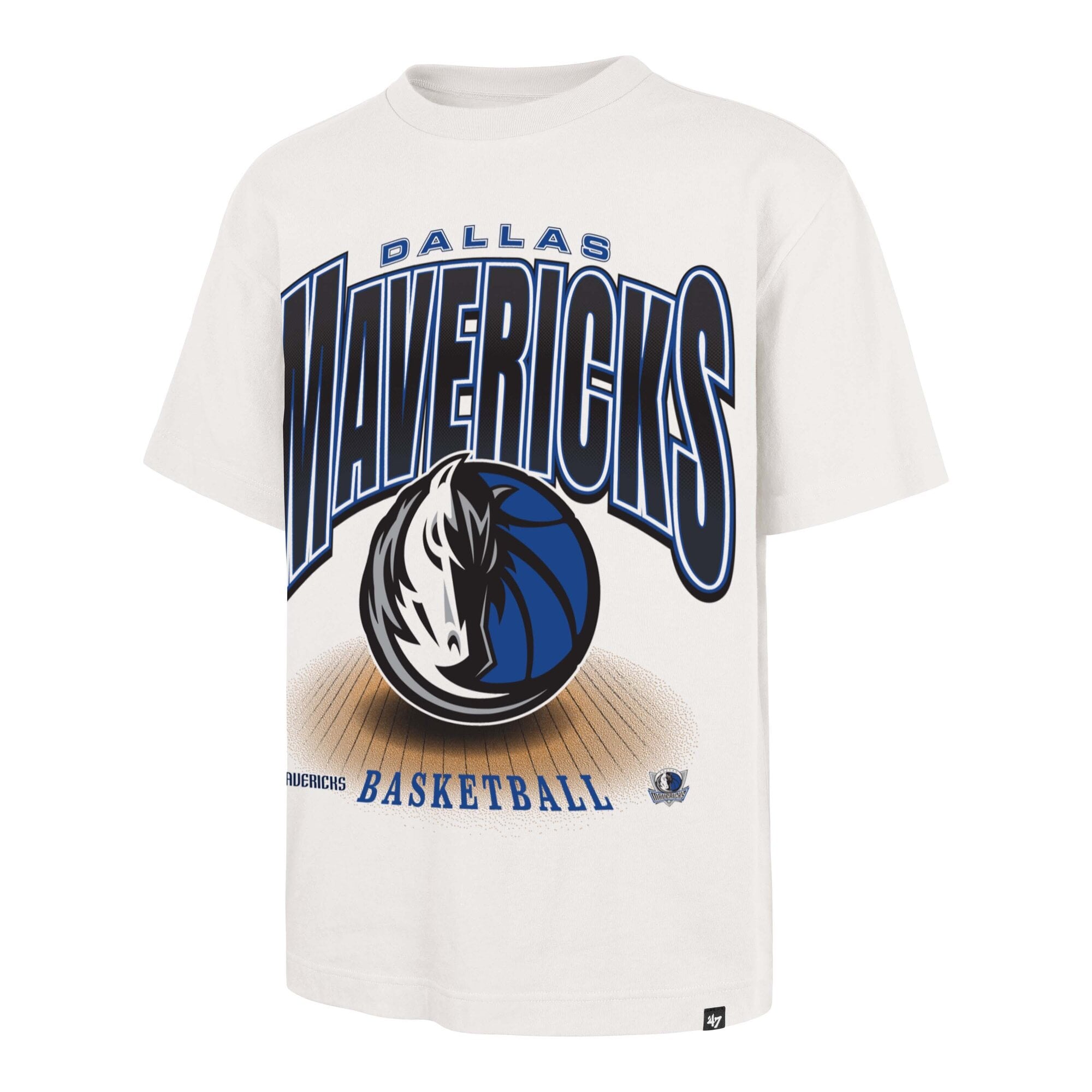 T-shirt homme '47 Cream Dallas Mavericks Team Flex Foundation