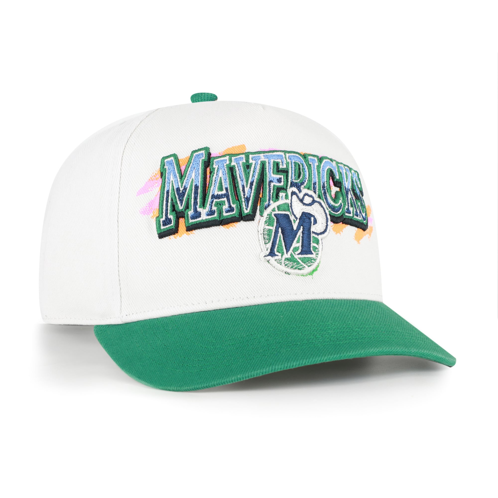 Casquette ajustable Dallas Mavericks « 47 » crème/verte, modèle City Paint Hitch pour homme