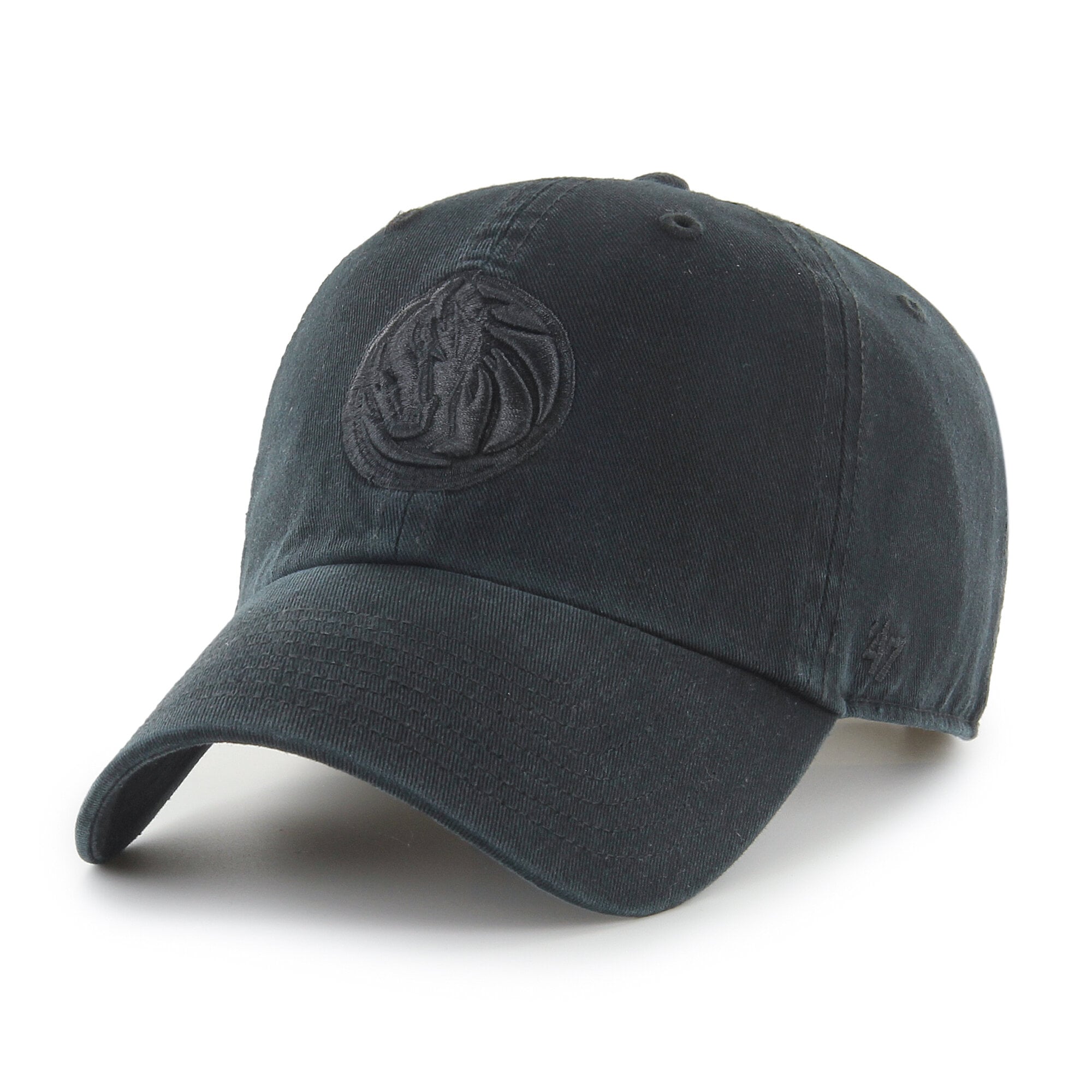 Men's Dallas Mavericks '47 Black on Black Clean Up Adjustable Hat