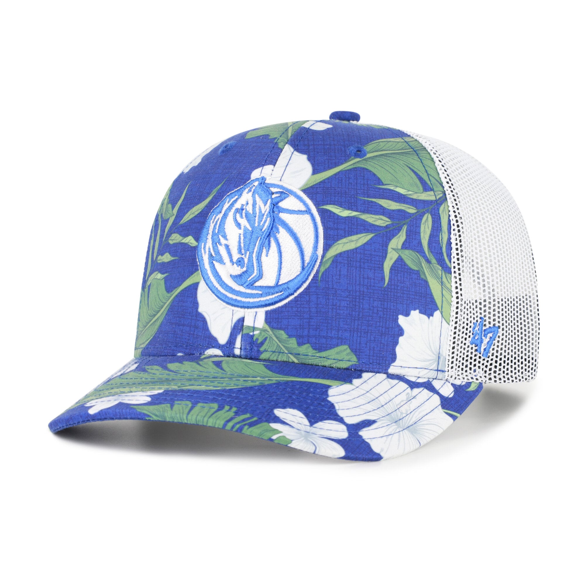 Men's '47 Royal Dallas Mavericks Beach Side Trucker Adjustable Hat