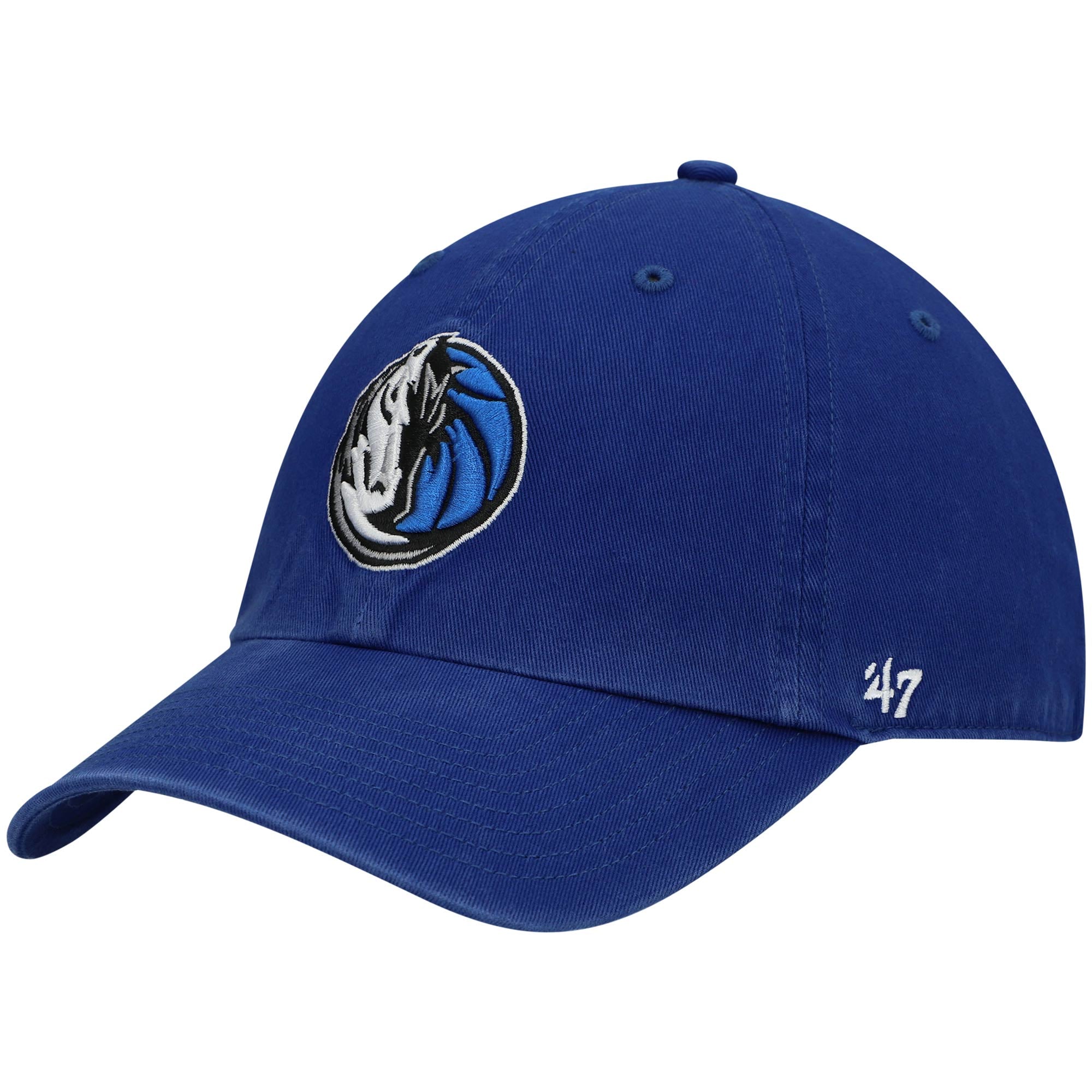 Men's '47 Royal Dallas Mavericks Core Logo Clean Up Adjustable Hat