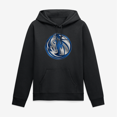 Dallas Mavericks Big & Tall Metallic Mascot Hoodie - Black