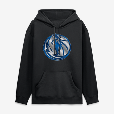 Dallas Mavericks  Metallic Mascot Hoodie - Black