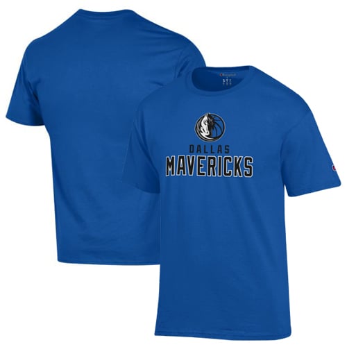 T-shirt en coton Champion Royal Dallas Mavericks pour homme