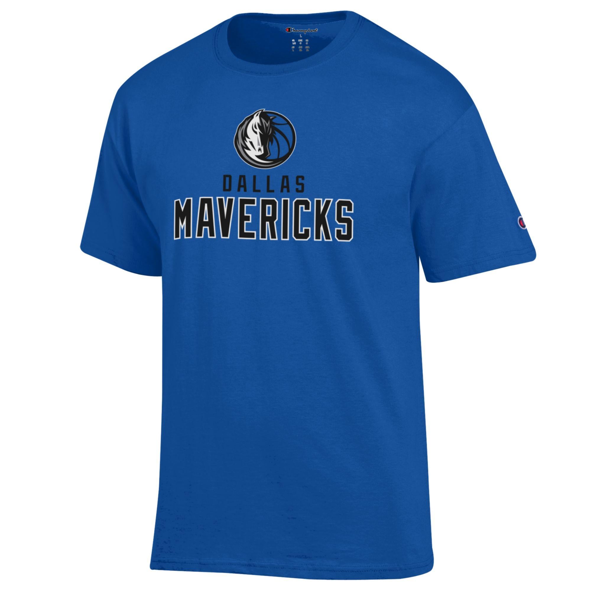 T-shirt en coton Champion Royal Dallas Mavericks pour homme