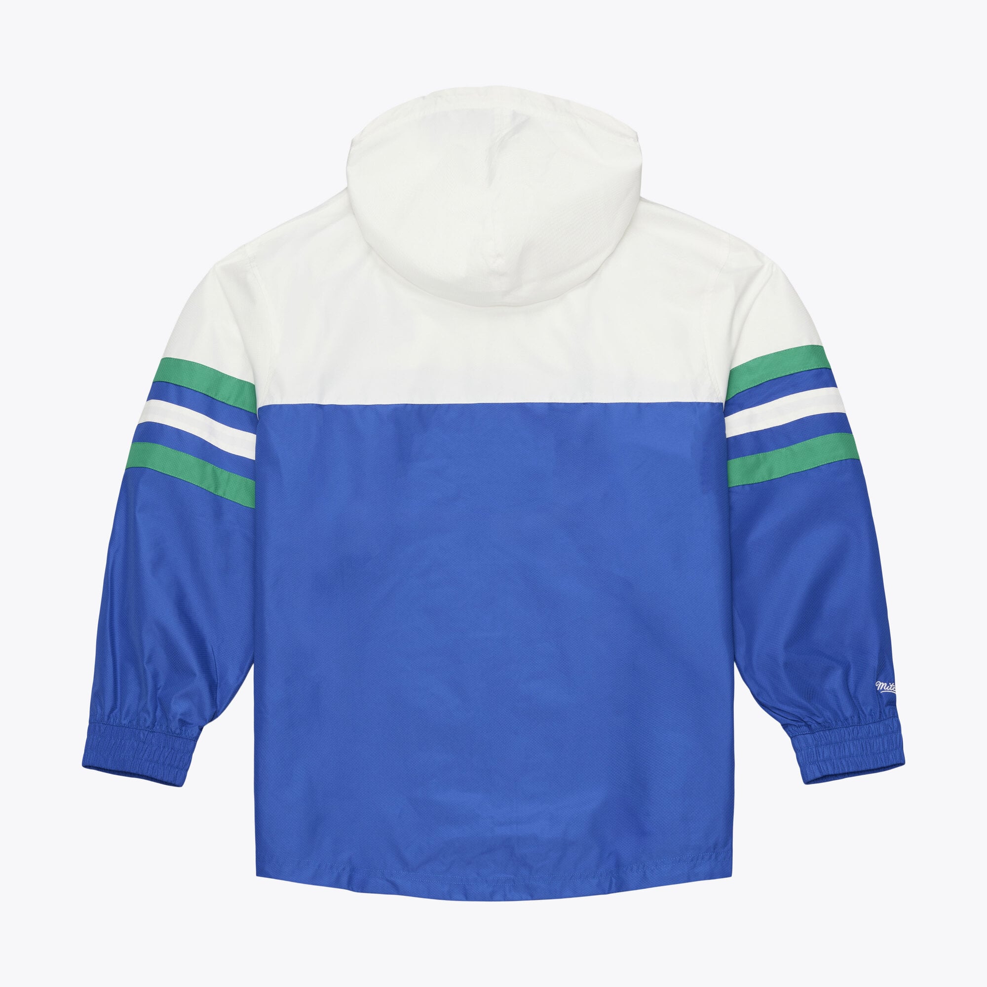 Coupe-vent anorak léger à fermeture éclair quart de tour Mitchell & Ness bleu Dallas Mavericks pour homme