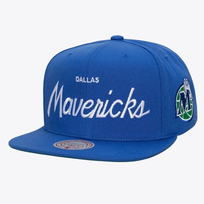 Dallas Mavericks Mitchell & Ness Head Coach Snapback Hat - Blue