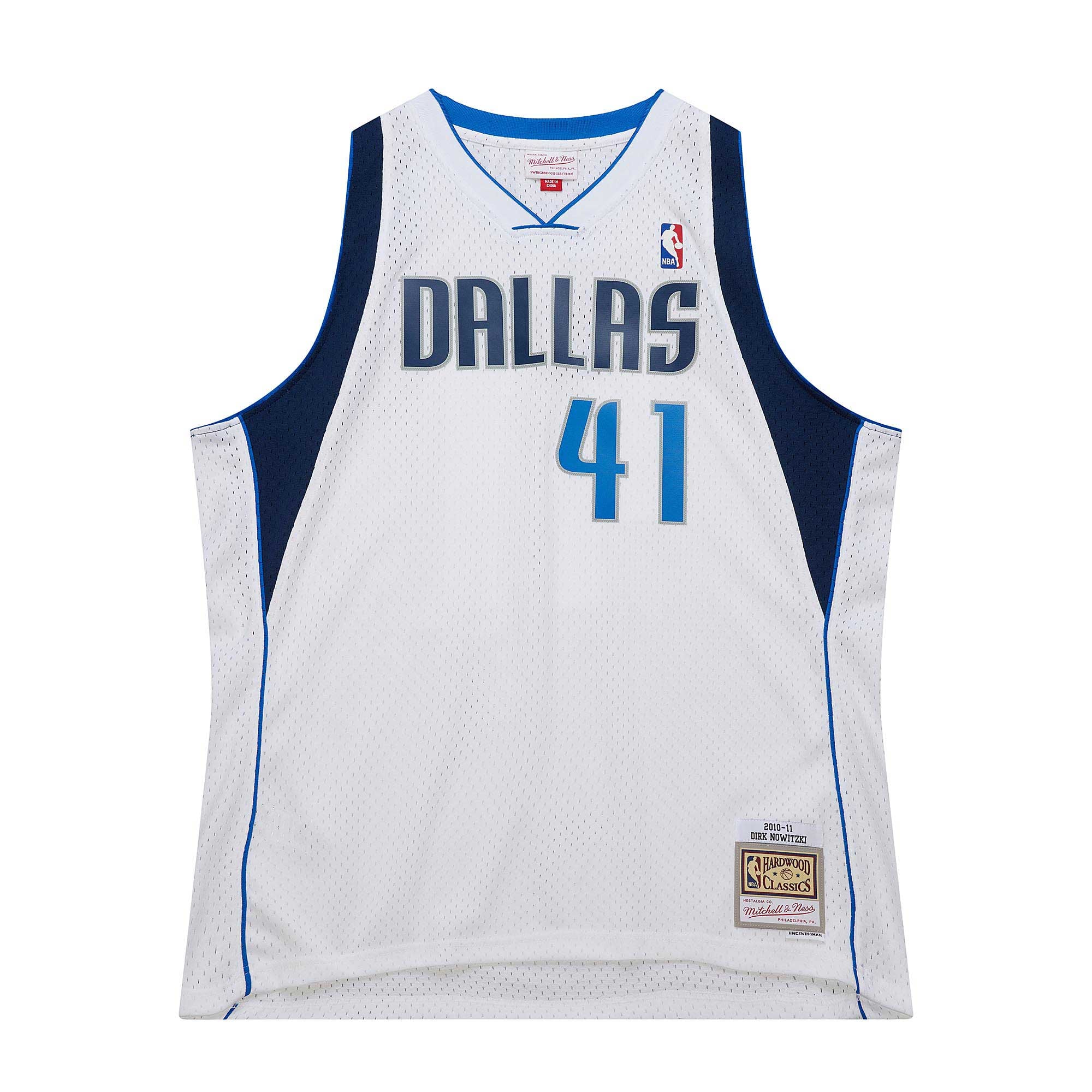 Maillot Swingman Mitchell & Ness Dirk Nowitzki Dallas Mavericks 11 Hardwood Classics pour hommes