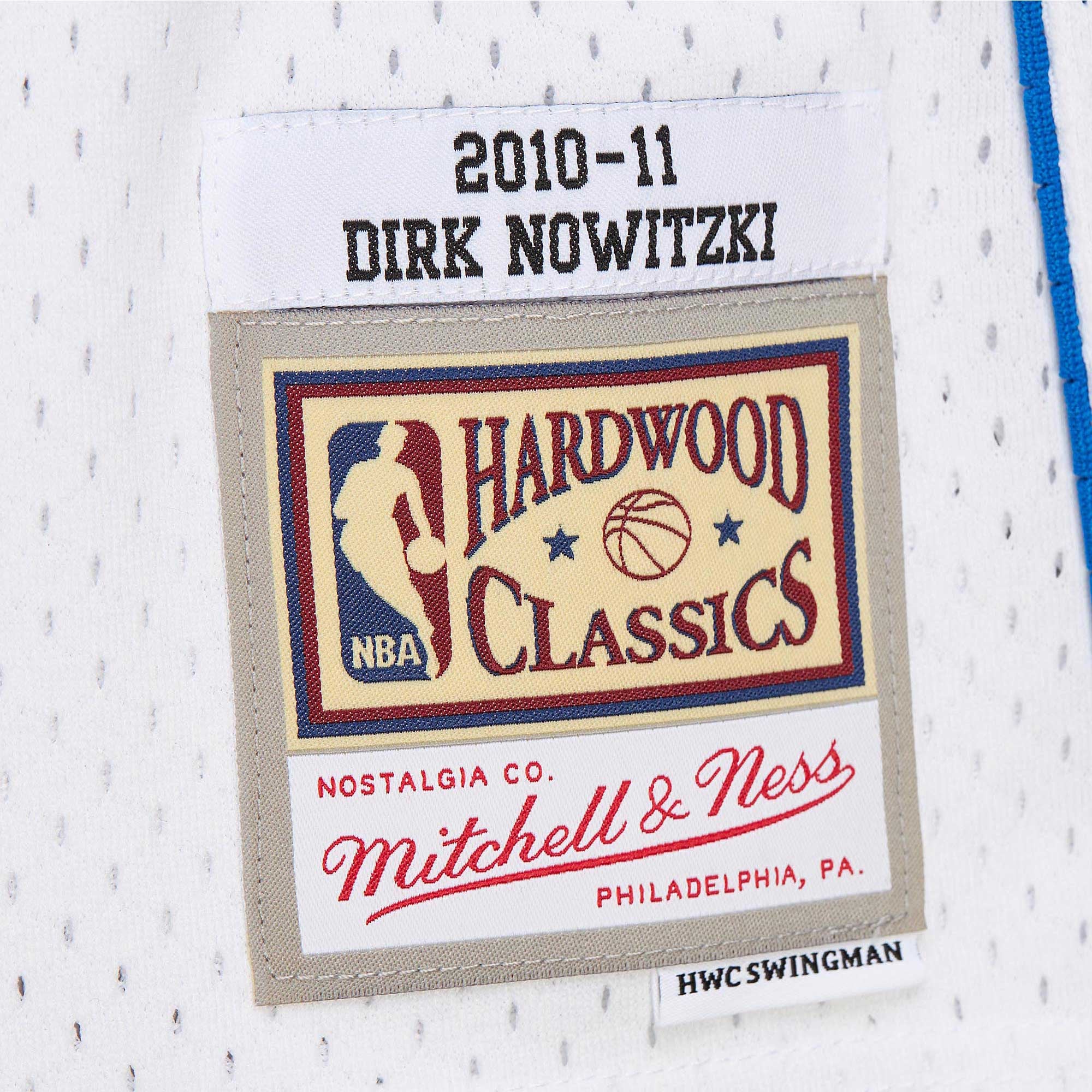 Maillot Swingman Mitchell & Ness Dirk Nowitzki Dallas Mavericks 11 Hardwood Classics pour hommes