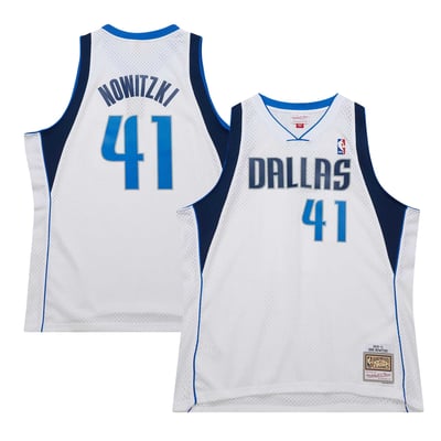 Dirk Nowitzki Dallas Mavericks Mitchell & Ness 2010/11 Hardwood Classics Swingman Jersey - White