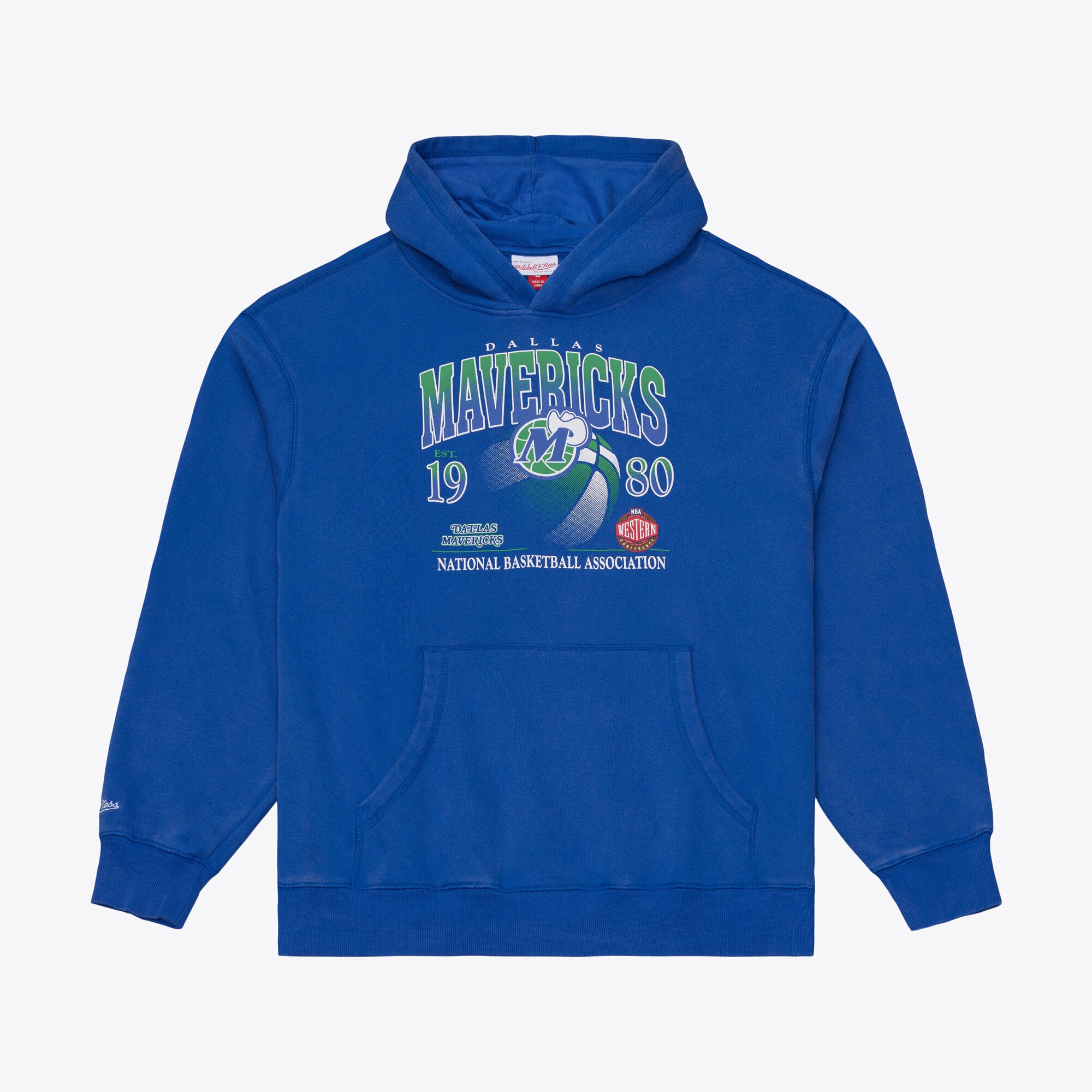 Men's Mitchell & Ness Royal Dallas Mavericks Street Graphics Hoodie