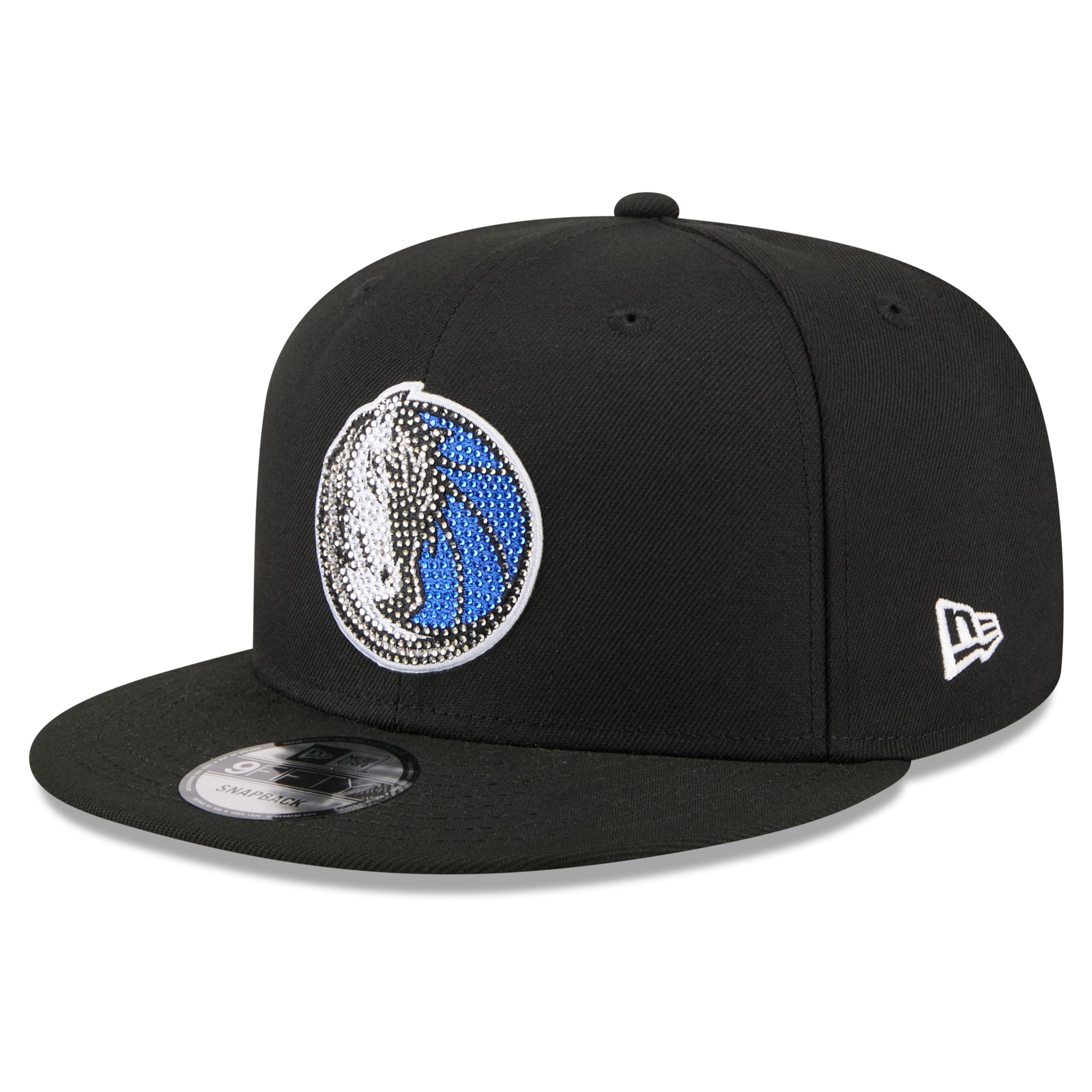 Men's Dallas Mavericks New Era Black 2026 NBA Draft Crystal 9FIFTY Snapback Hat