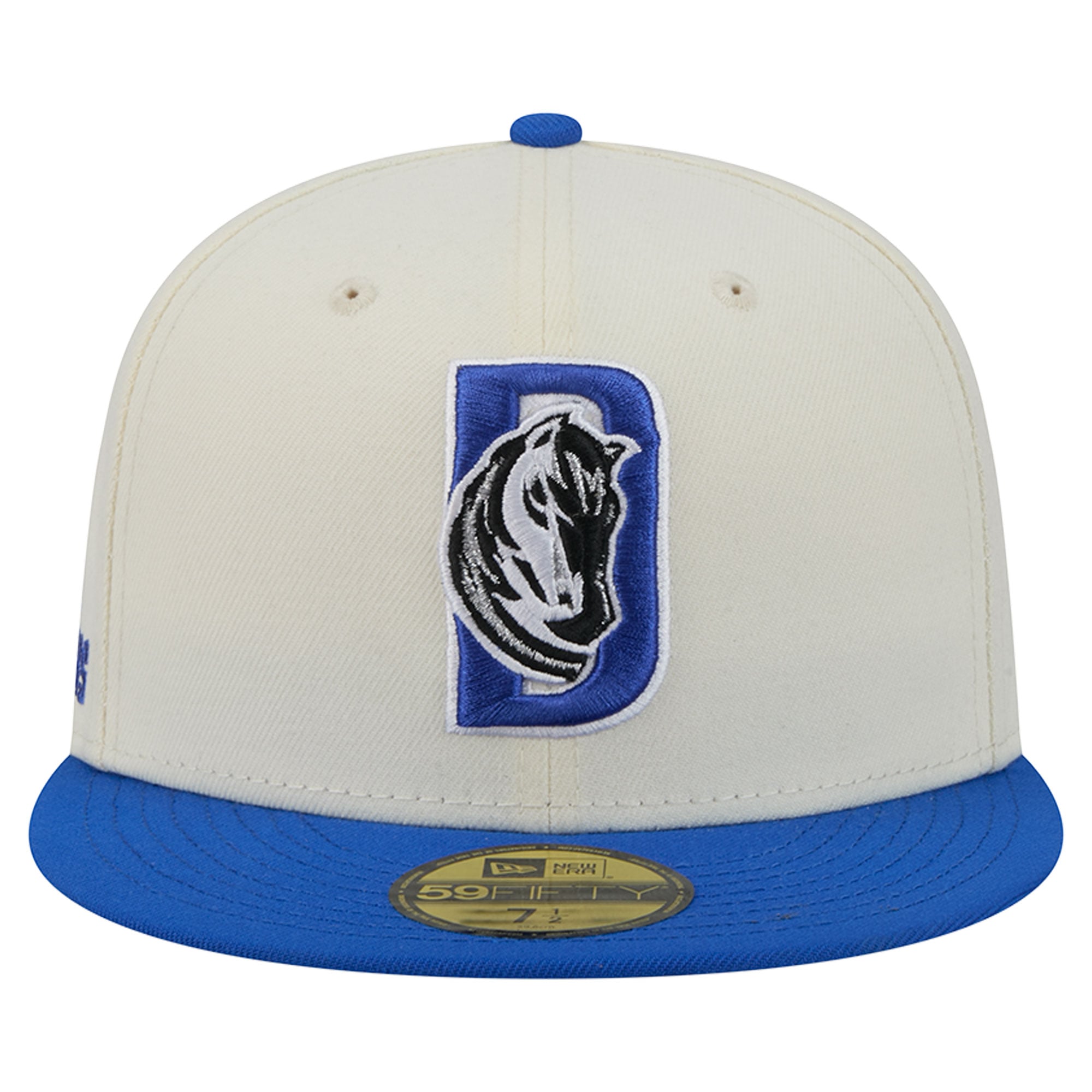 Casquette ajustée New Era Deceptor 59FIFTY crème/bleue pour homme