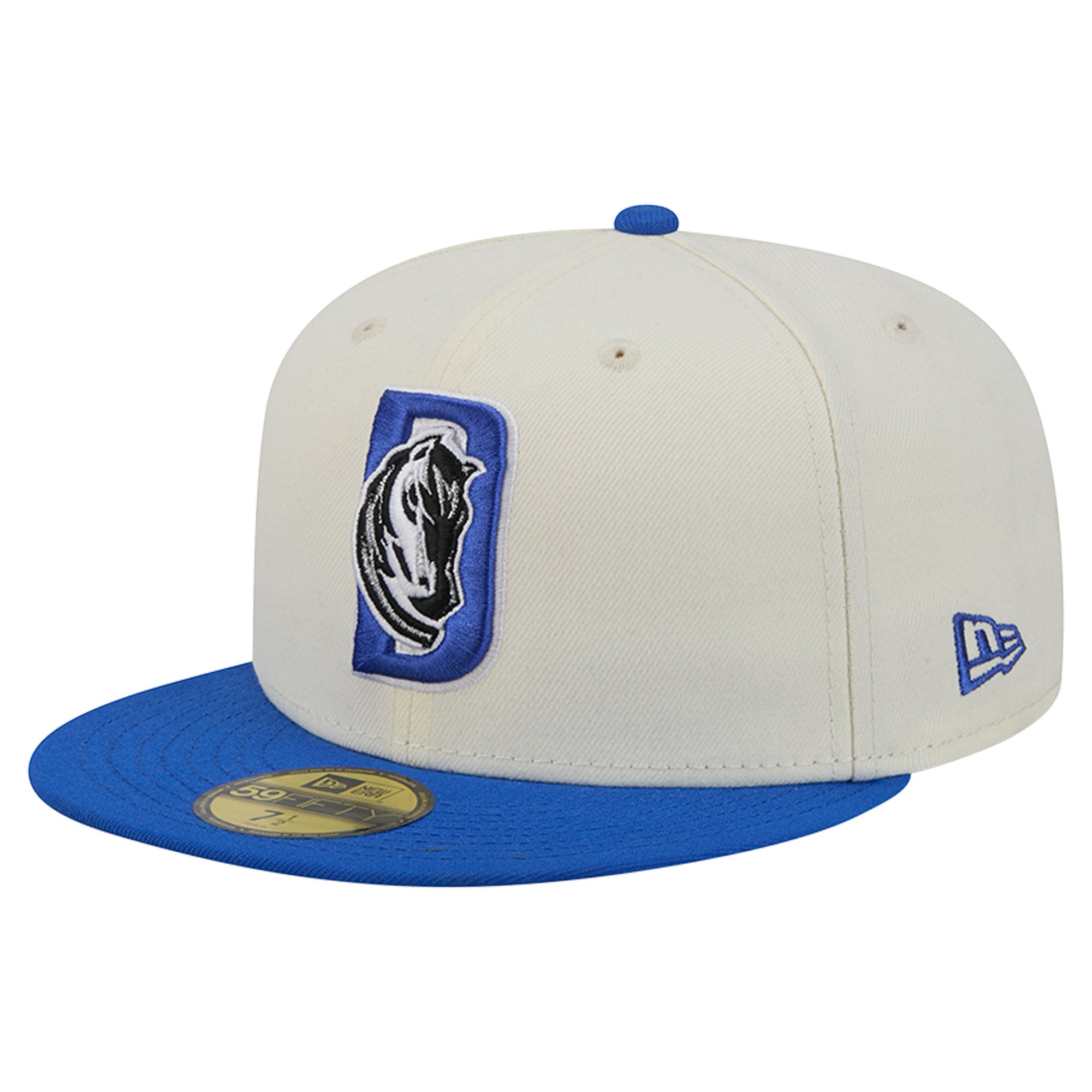 Casquette ajustée New Era Deceptor 59FIFTY crème/bleue pour homme