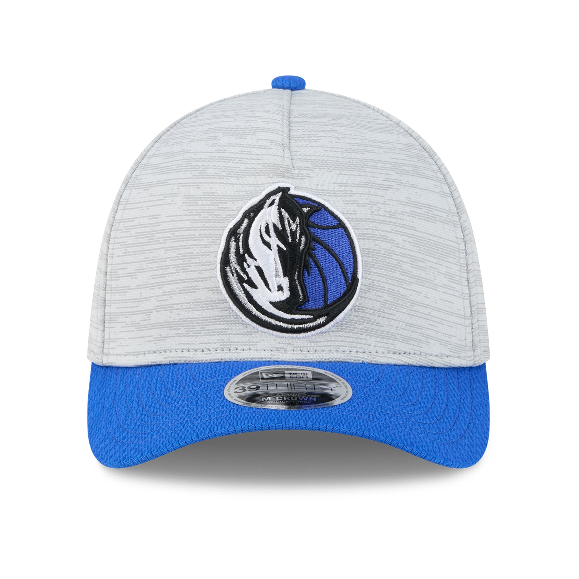 Casquette New Era grise Dallas Mavericks 39THIRTY M-Crown Tech Stretch pour homme