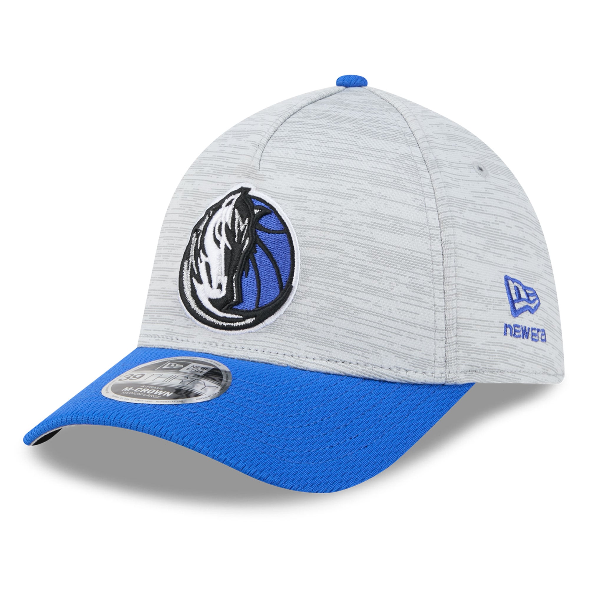 Casquette New Era grise Dallas Mavericks 39THIRTY M-Crown Tech Stretch pour homme