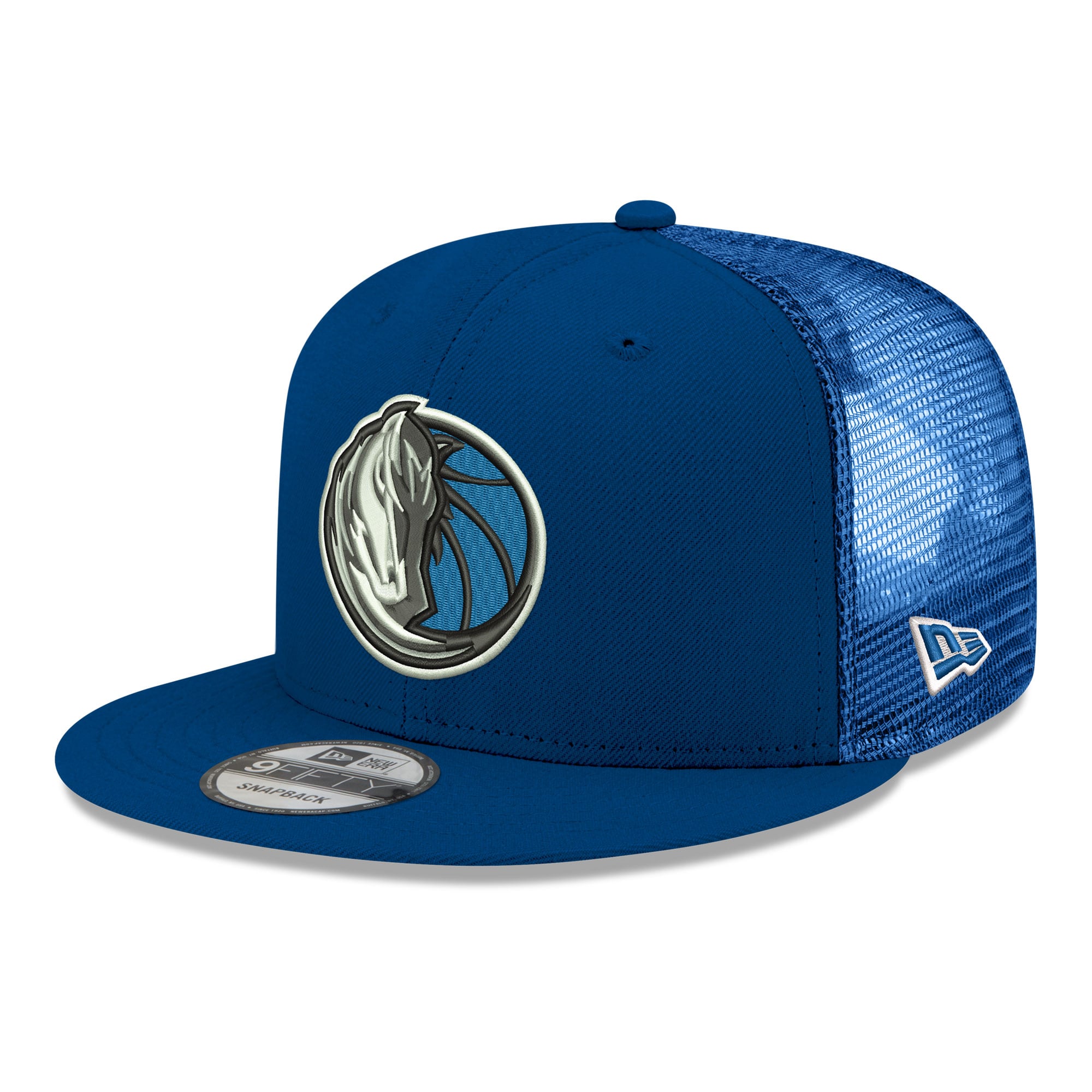 Men's Dallas Mavericks New Era Navy Core Logo Meshback 9FIFTY Snapback Hat