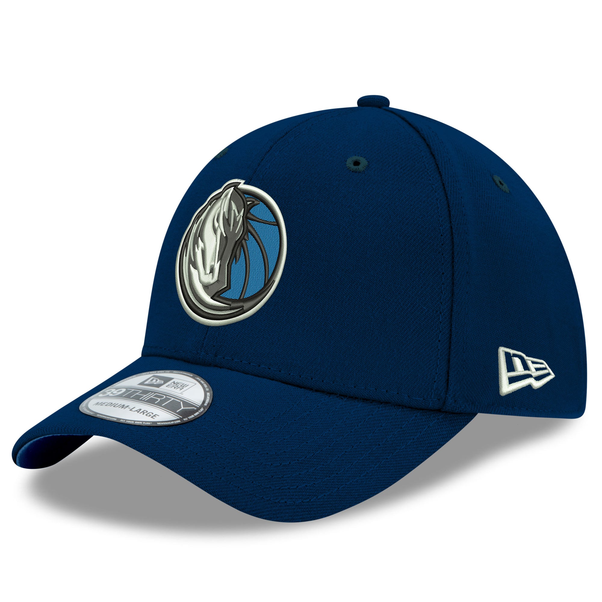 Men's Dallas Mavericks New Era Navy Team Classic 39THIRTY Flex Hat
