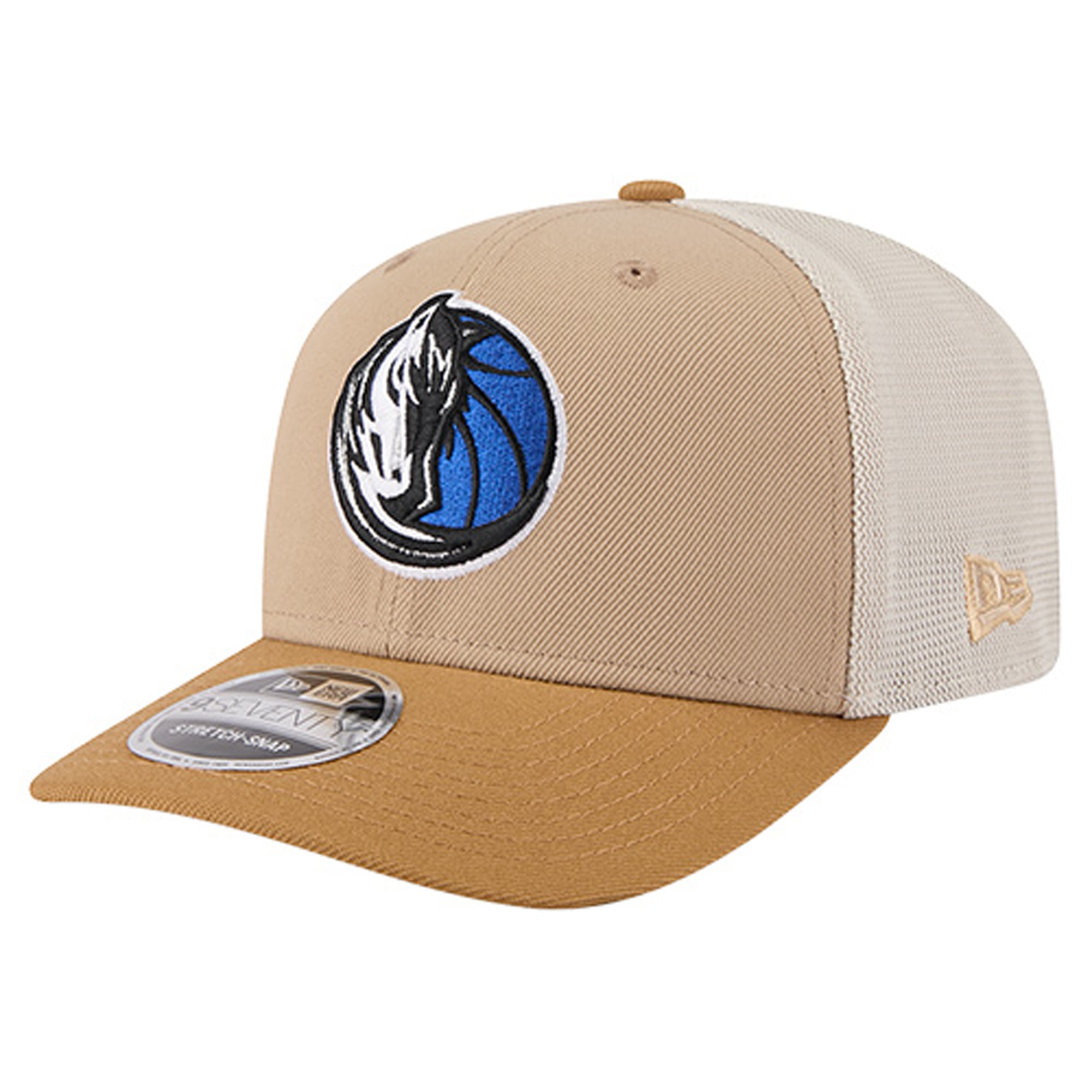 Men's Dallas Mavericks New Era Tan/Light Brown Two-Tone 9SEVENTY Adjustable Trucker Hat