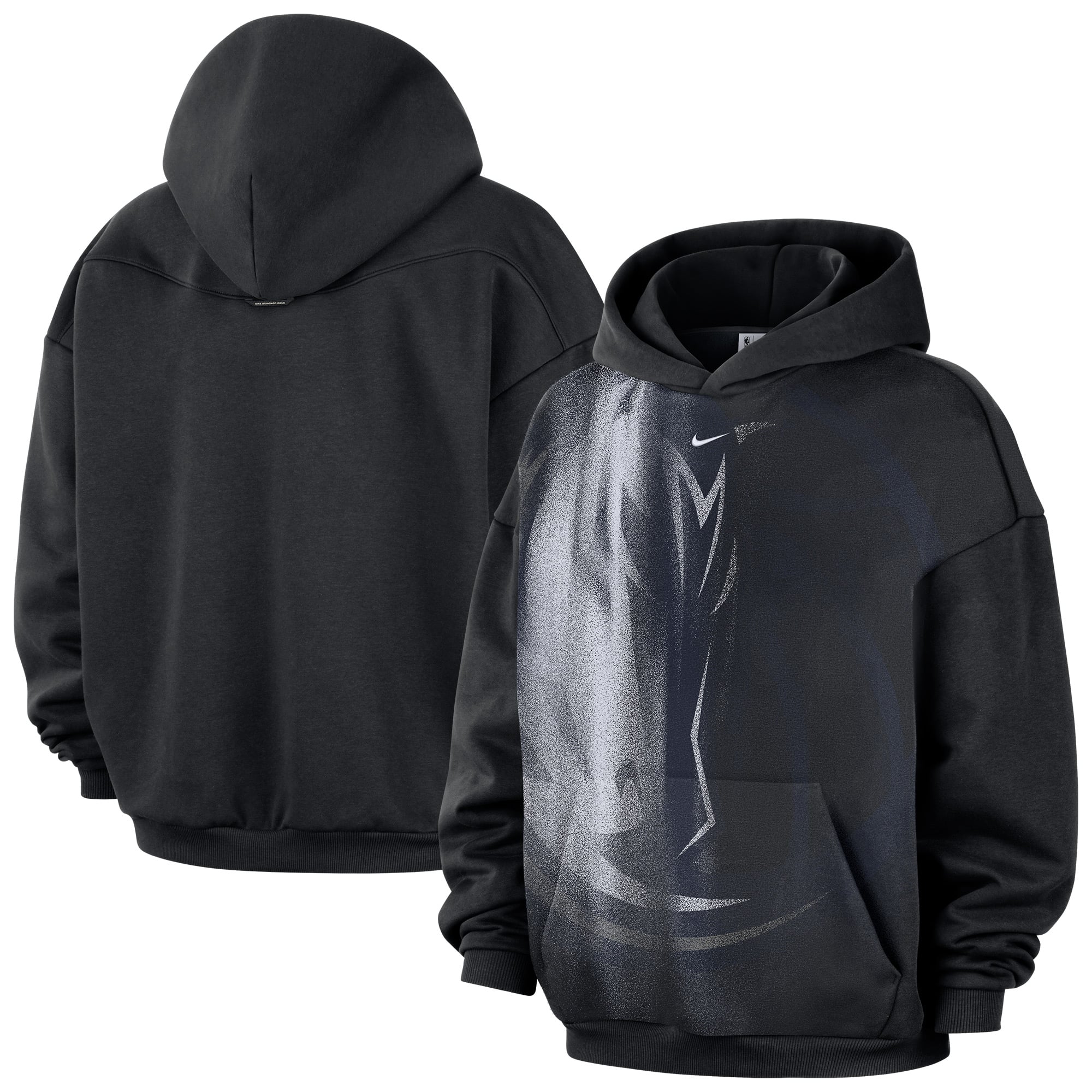 Sweat à capuche en polaire Nike Dallas Mavericks 2026 Standard Issue Practice Icon pour homme, noir