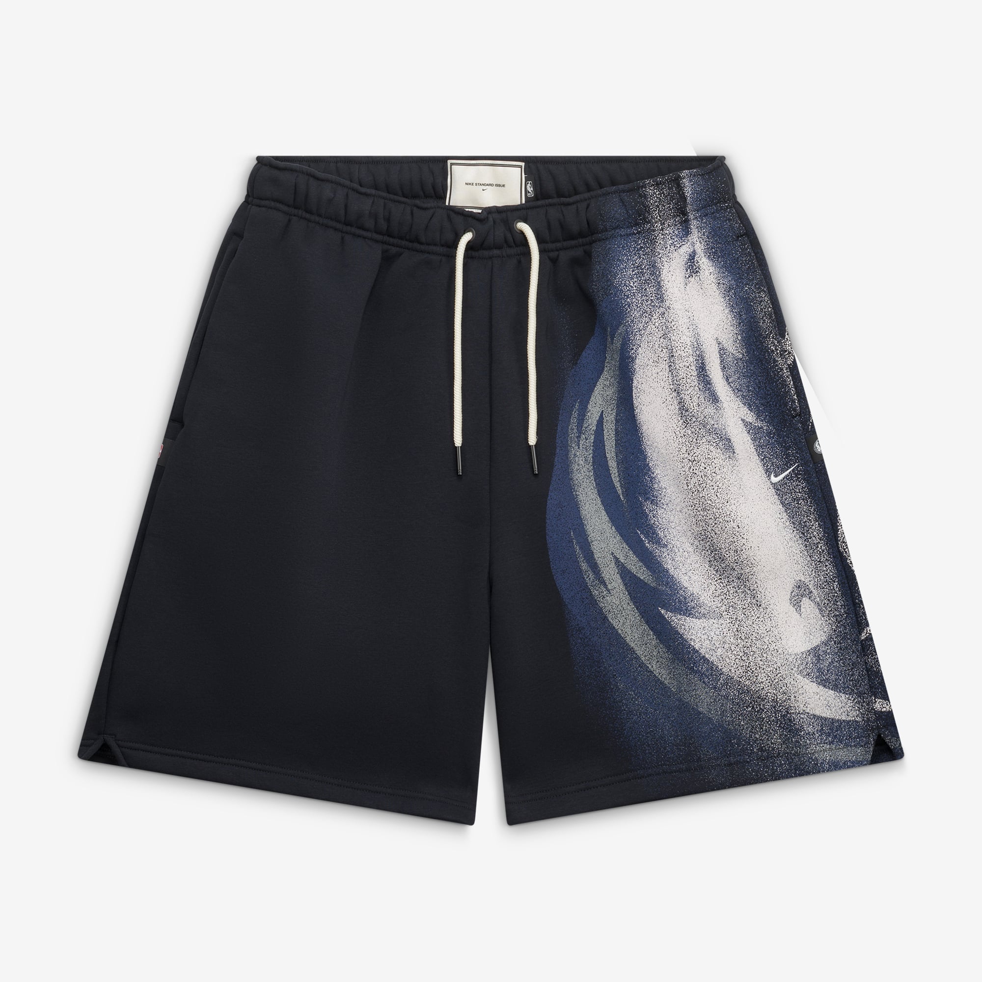 Short de sport Nike Dallas Mavericks 2026 Standard Issue pour homme, en polaire Icon, noir.