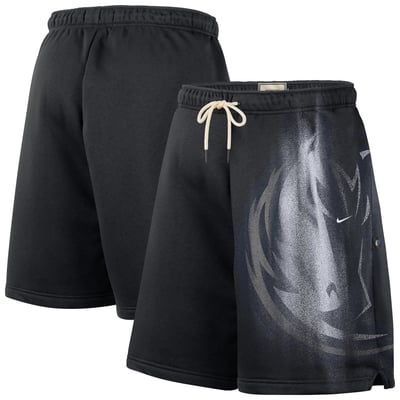 Dallas Mavericks Nike 2026 Standard Issue Practice Icon Fleece Shorts - Black