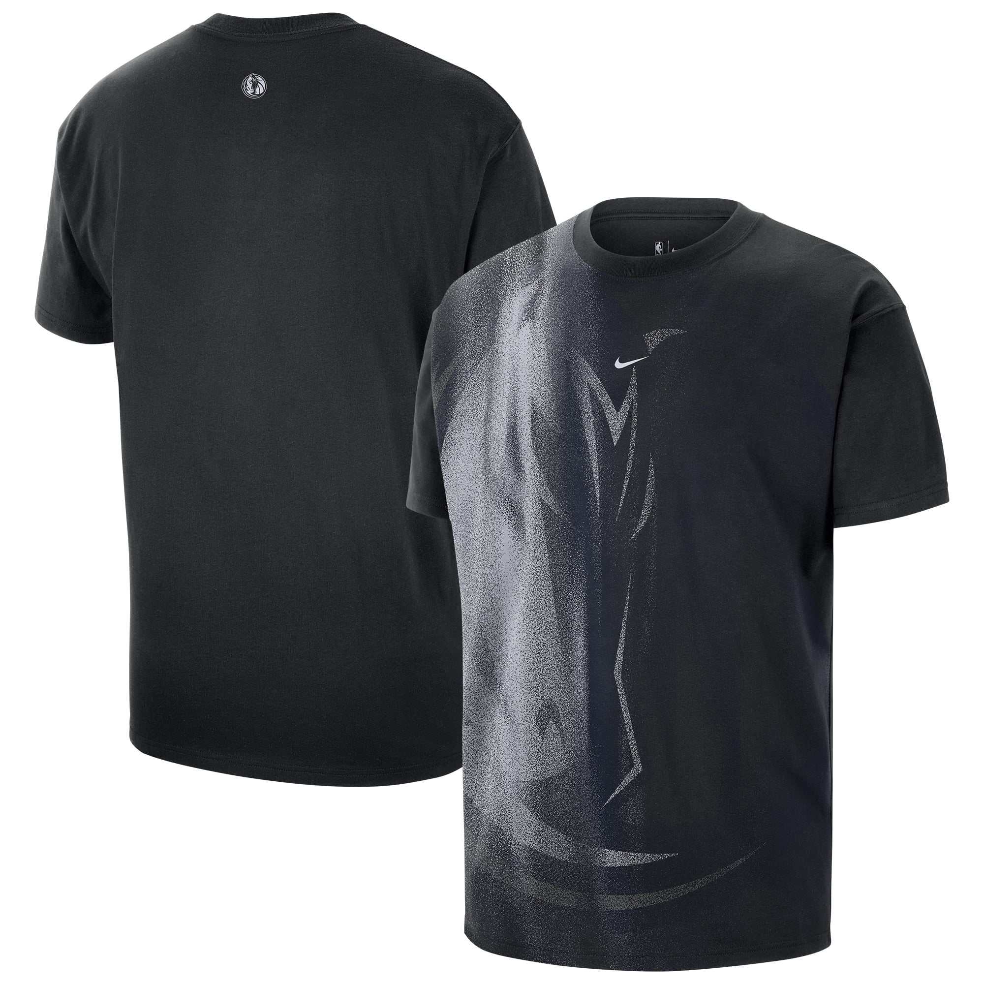 T-shirt d'entraînement Nike Dallas Mavericks noir pour homme, édition standard 2026, modèle Icon