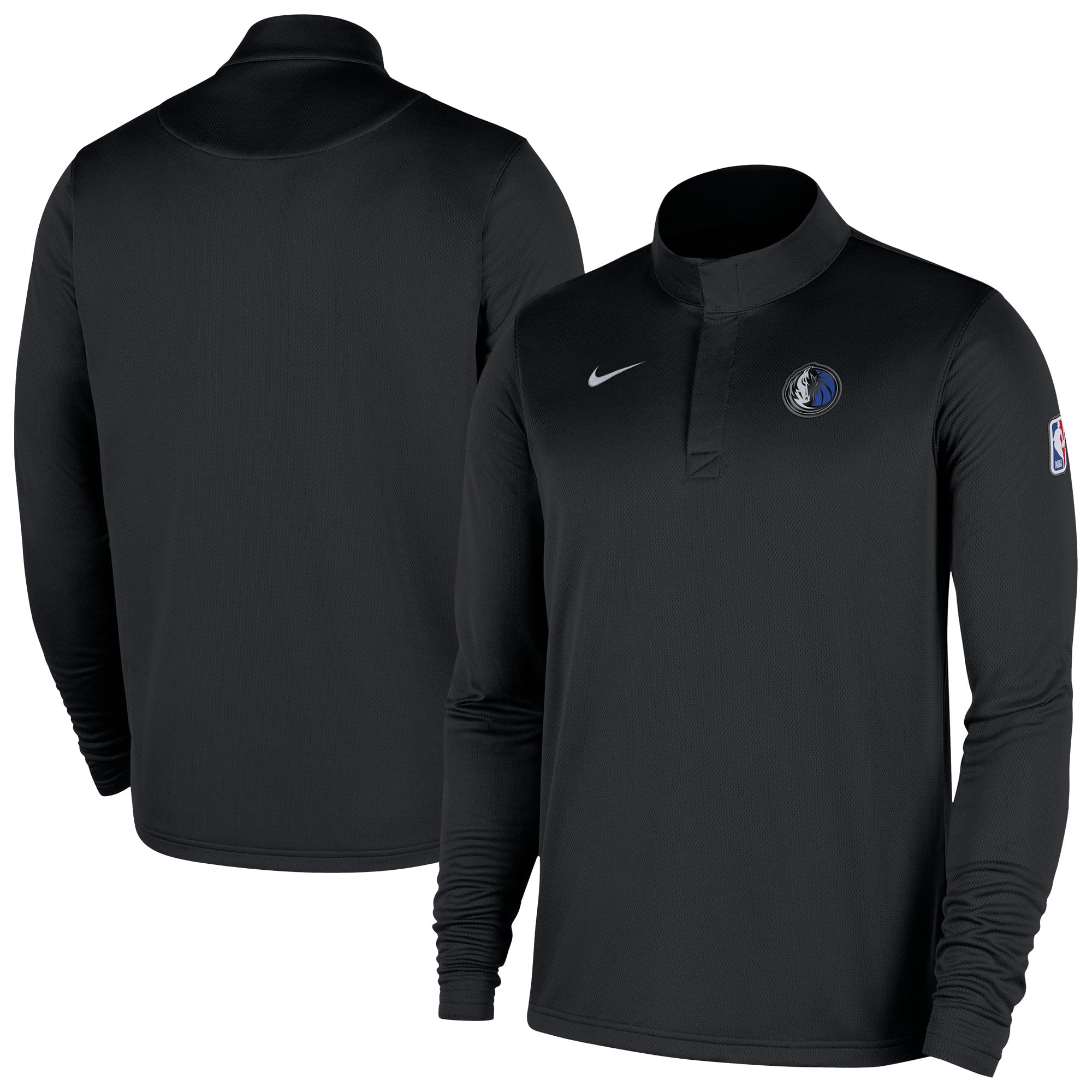 Haut Nike Royal Dallas Mavericks Authentic Coaches à quart de zip Dri-FIT pour homme