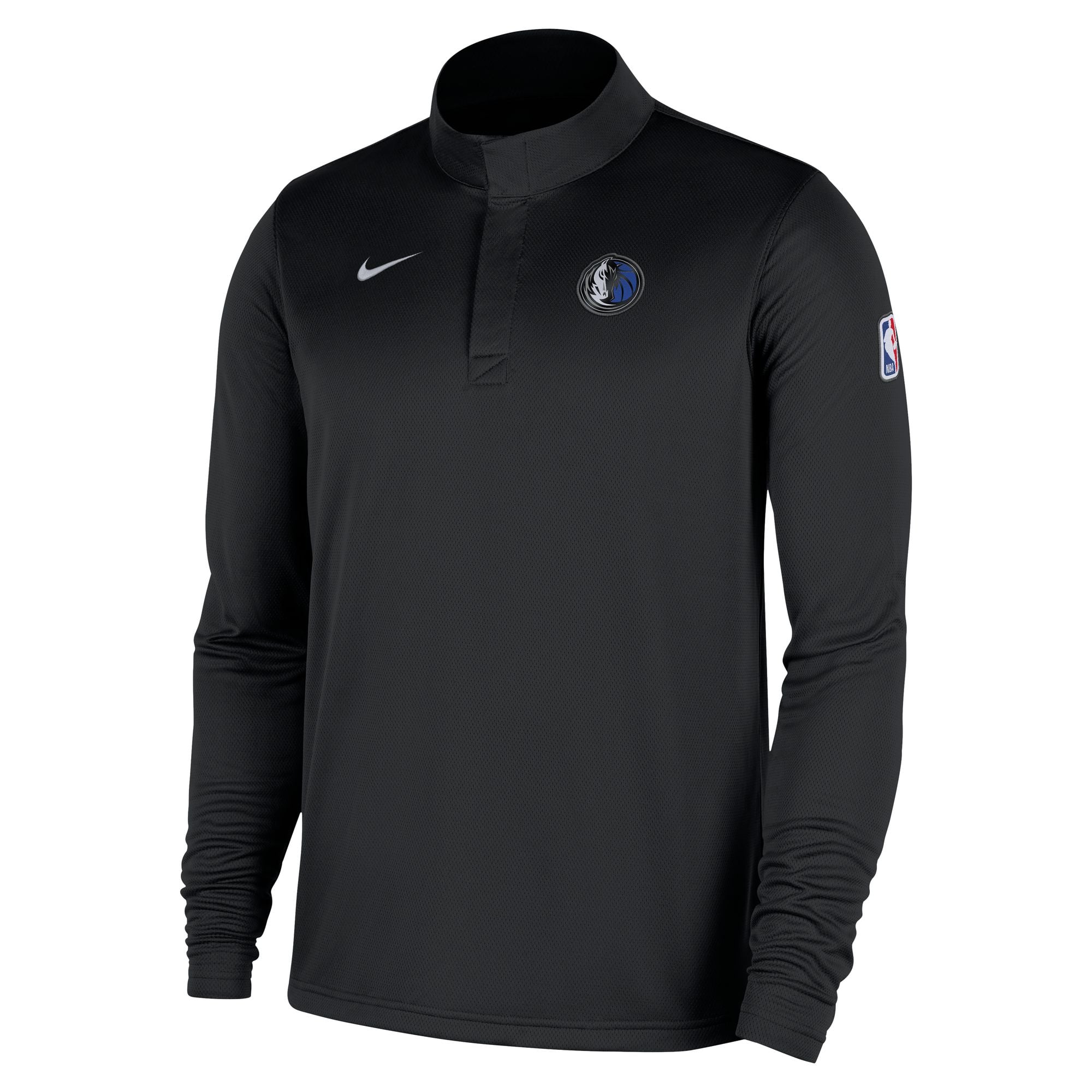 Haut Nike Royal Dallas Mavericks Authentic Coaches à quart de zip Dri-FIT pour homme